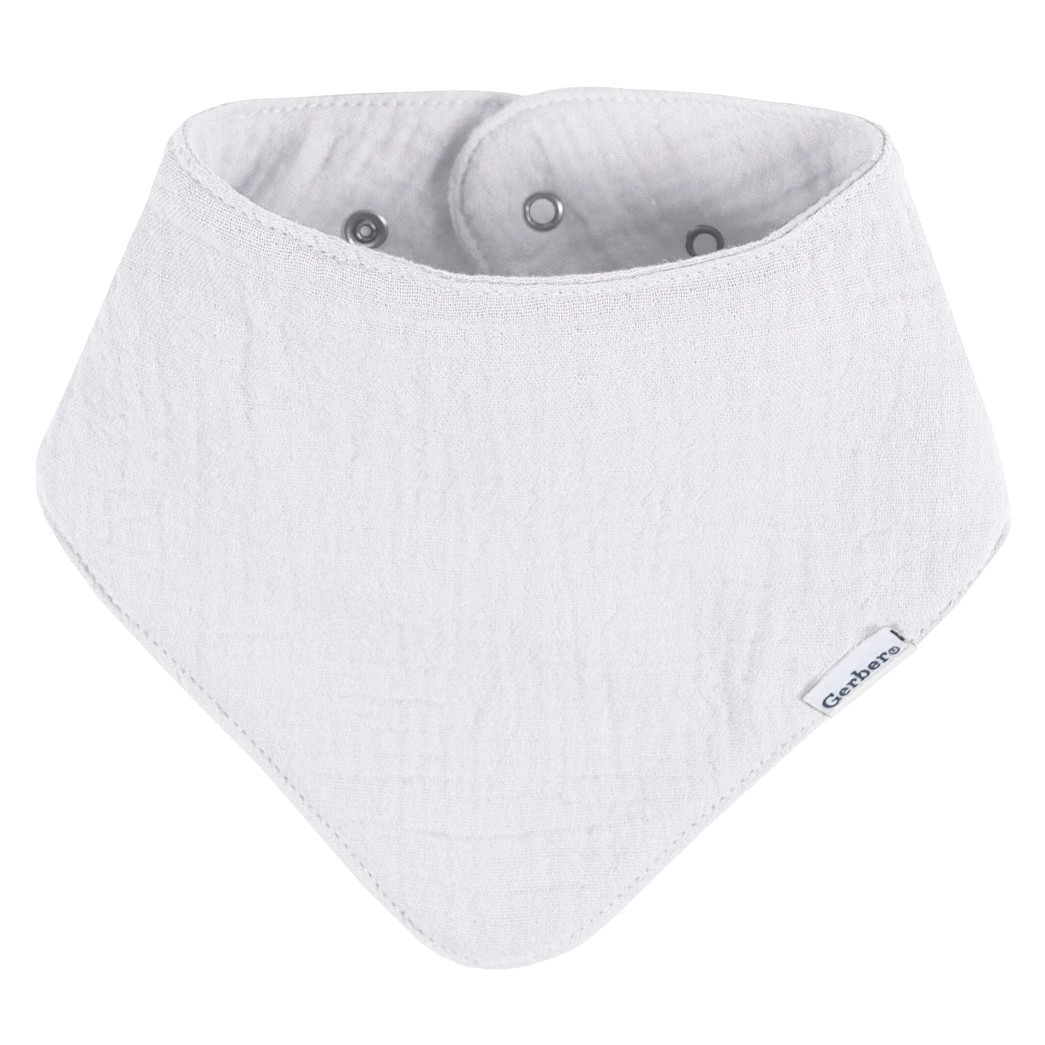 10-Pack Baby Neutral Black & White Muslin Bandana Bibs Gerber Childrenswea