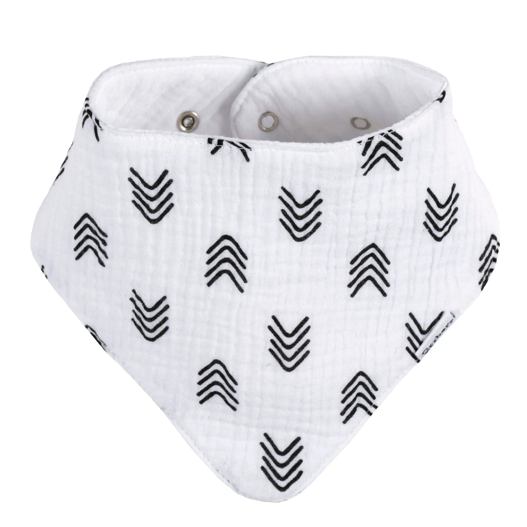 10-Pack Baby Neutral Black & White Muslin Bandana Bibs Gerber Childrenswea