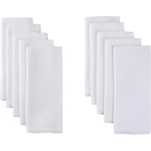 10-pack White Flatfold Birdseye Cloth Diapers Gerber Childrenswea