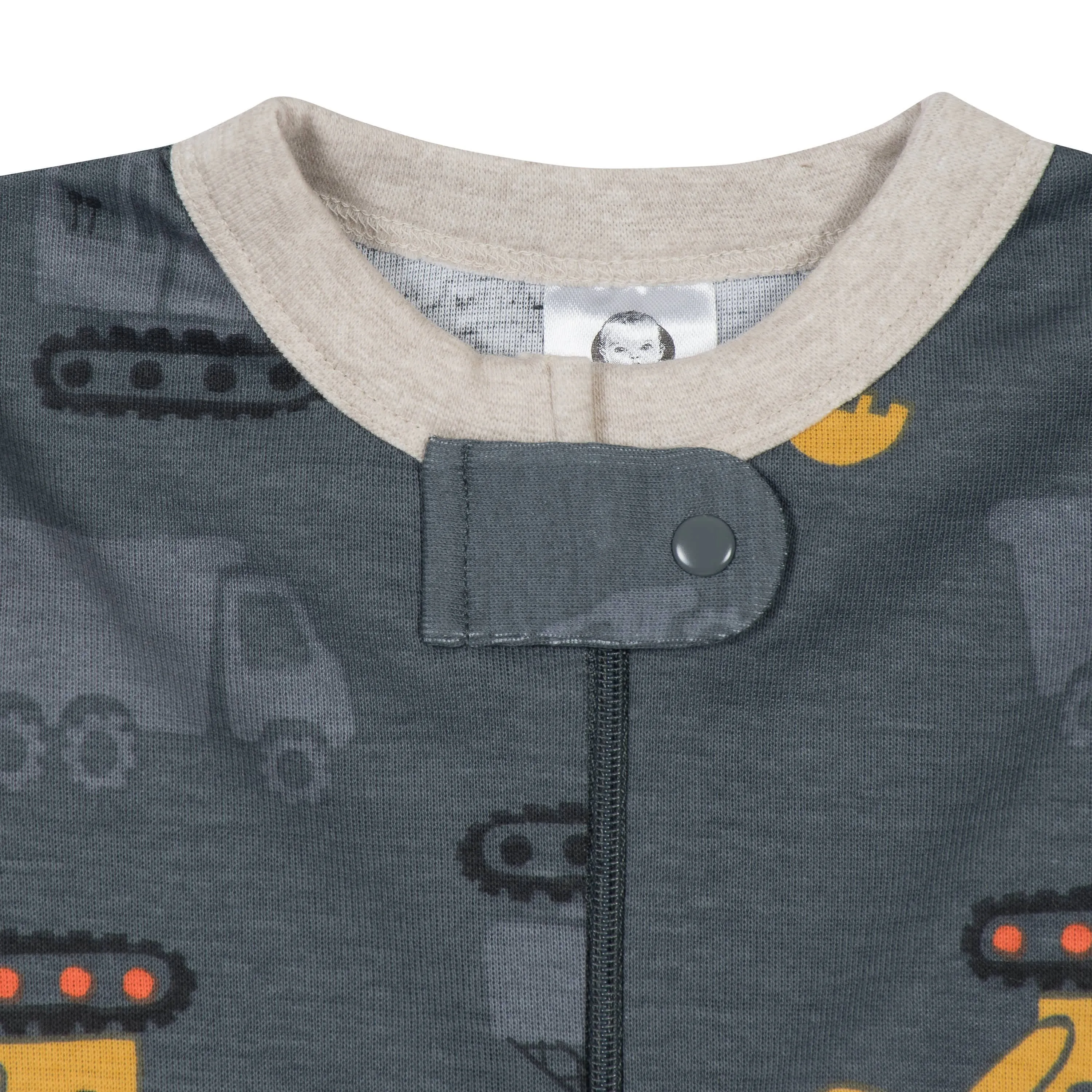2-Pack Baby & Toddler Boys Construction Trucks Snug Fit Footed Cotton Pajamas Gerber Childrenswea