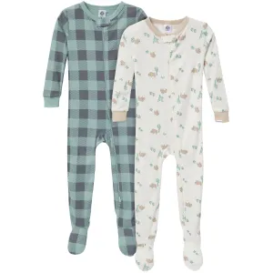 2-Pack Baby & Toddler Boys Desert Animals Snug Fit Footed Pajamas Gerber Childrenswea