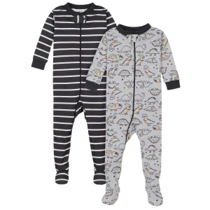 2-Pack Baby & Toddler Boys Dino Snug Fit Footed Cotton Pajamas Gerber Childrenswea