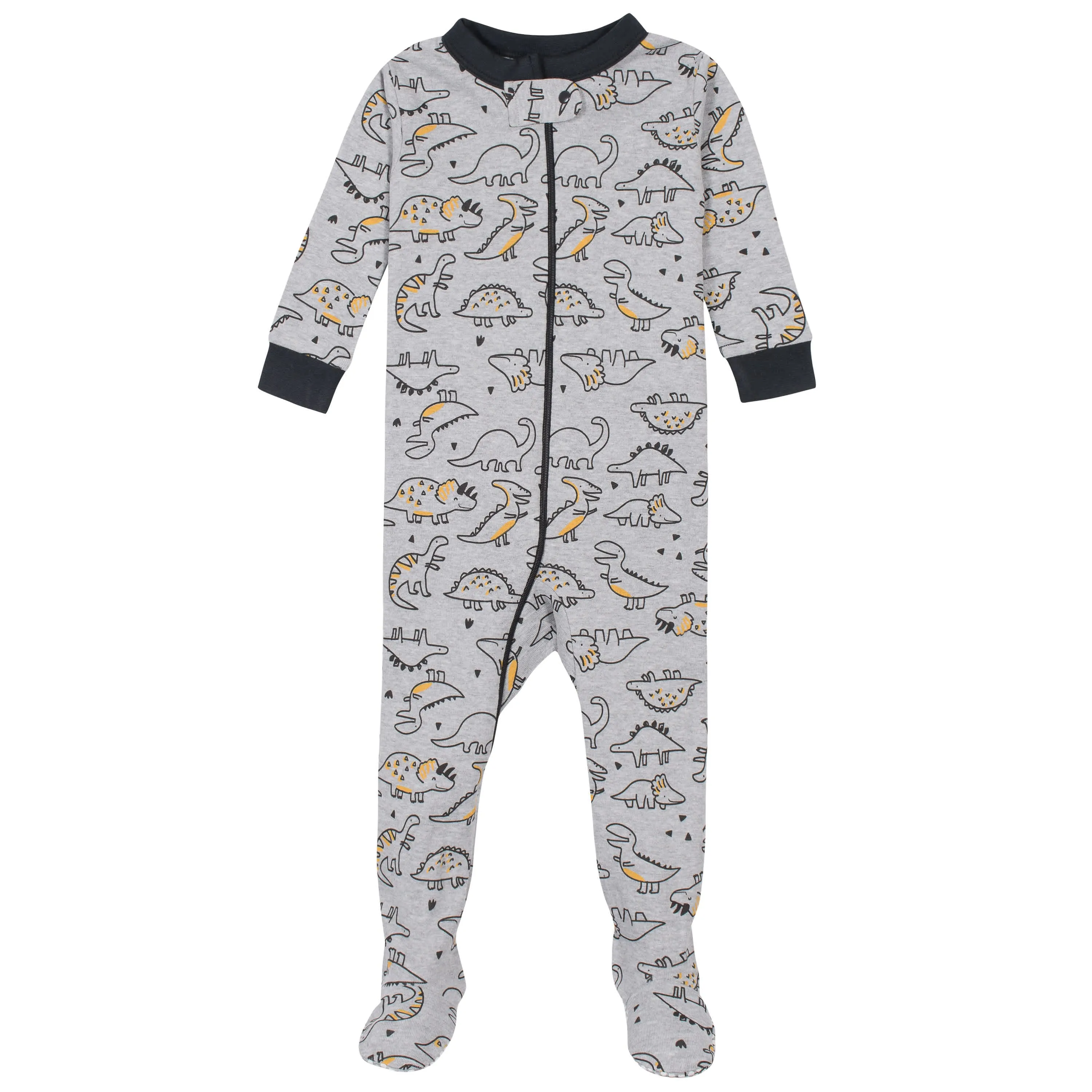 2-Pack Baby & Toddler Boys Dino Snug Fit Footed Cotton Pajamas Gerber Childrenswea