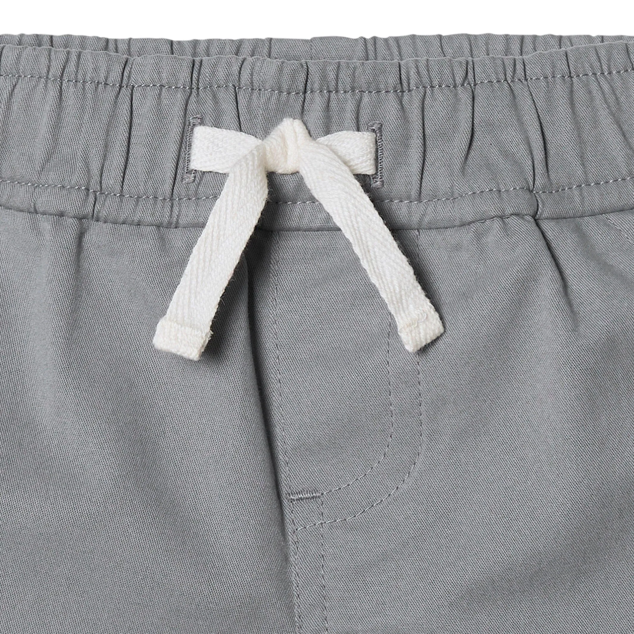 2-Pack Baby & Toddler Boys Grey and Blue Twill Shorts Gerber Childrenswea