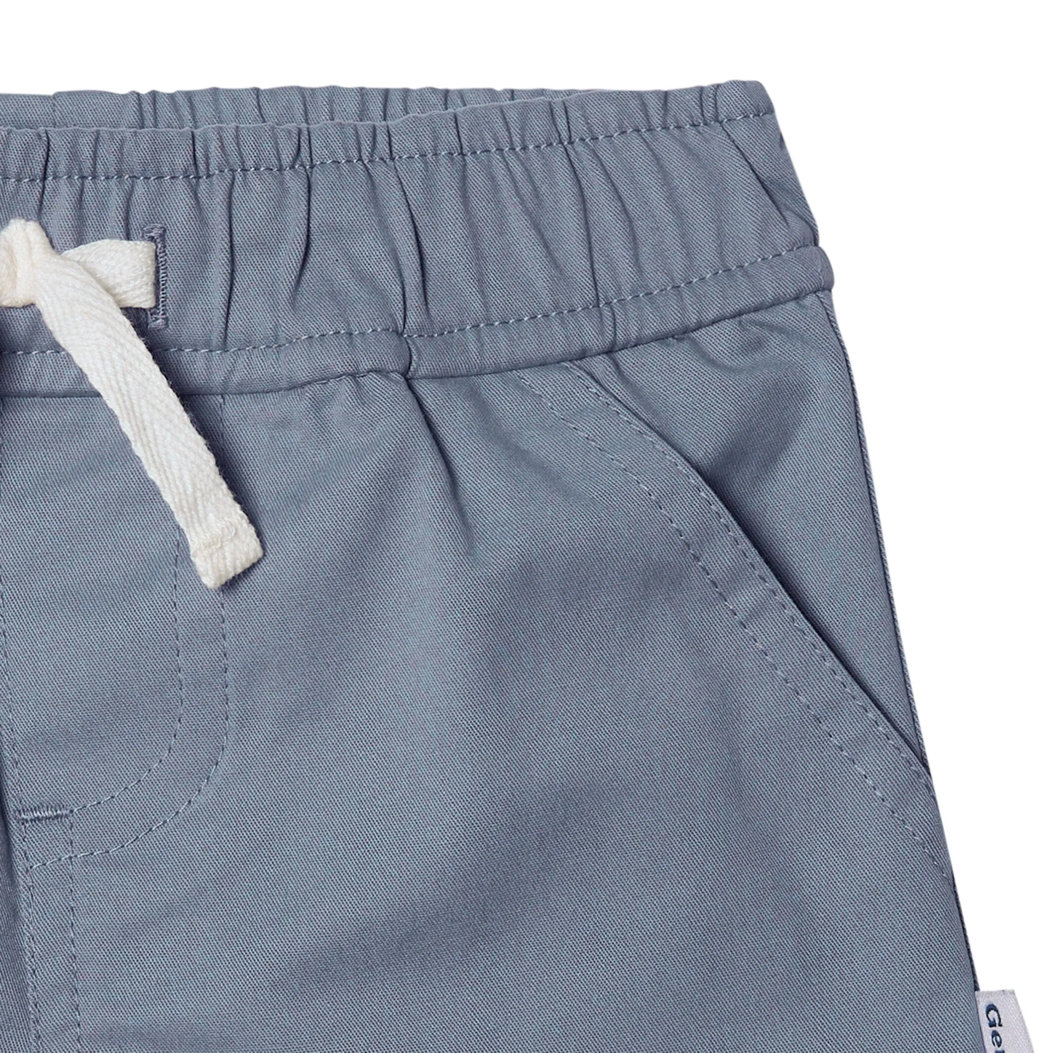 2-Pack Baby & Toddler Boys Grey and Blue Twill Shorts Gerber Childrenswea