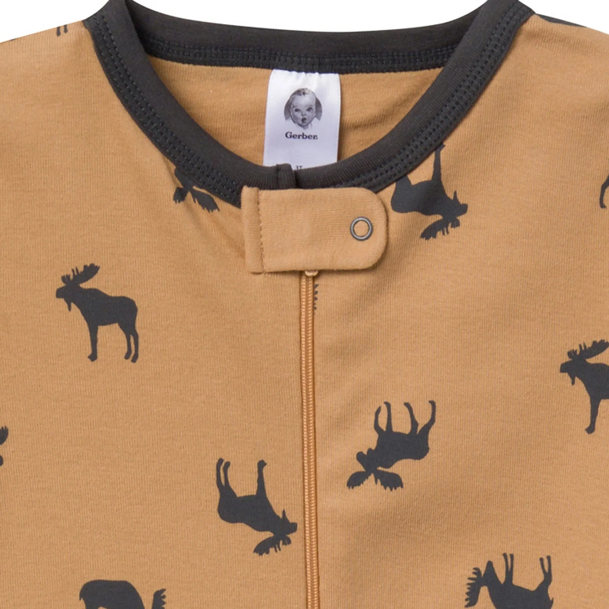 2-Pack Baby & Toddler Boys Moose Snug Fit Footed Pajamas Gerber Childrenswea