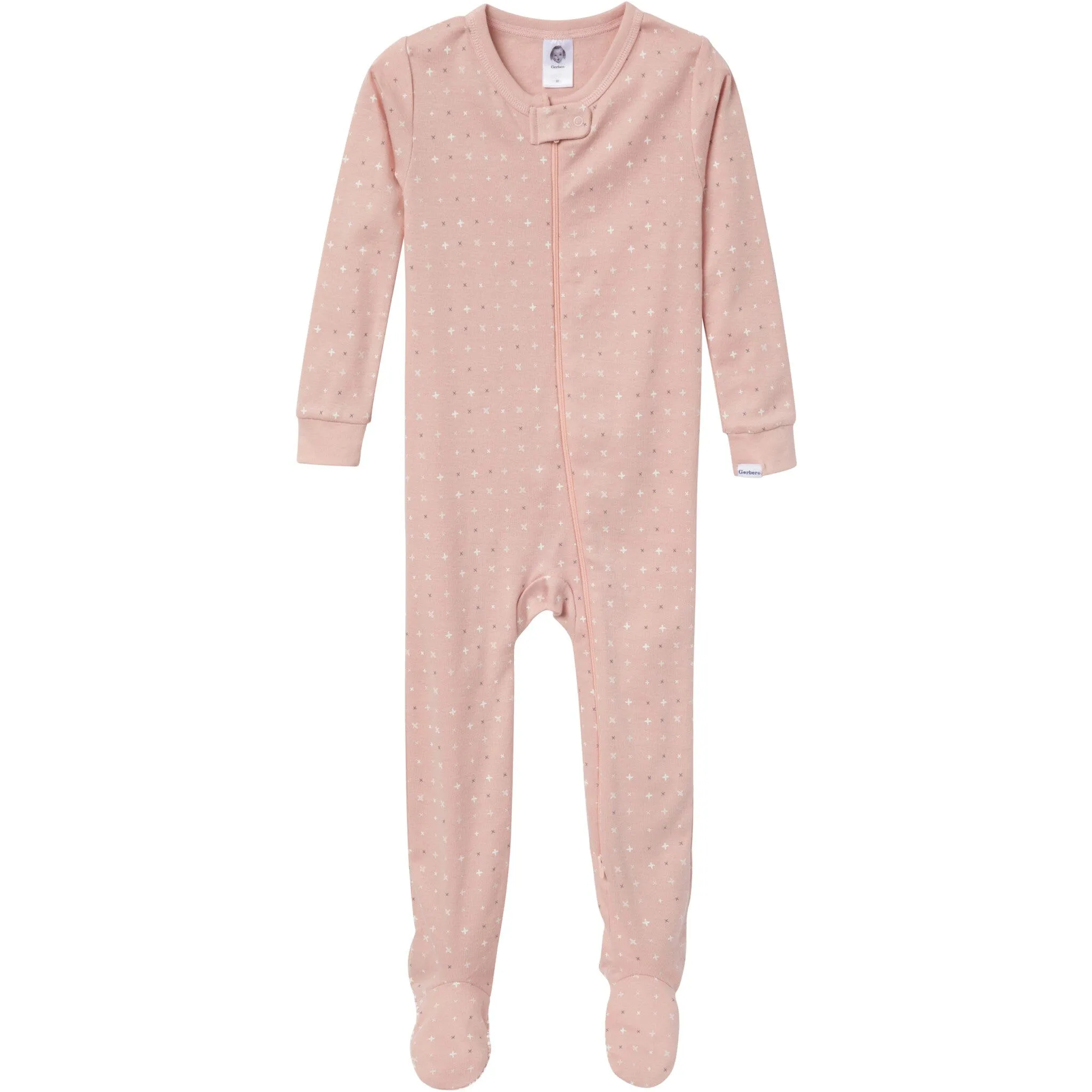 2-Pack Baby & Toddler Girl Dog Snug Fit Footed Pajamas Gerber Childrenswea