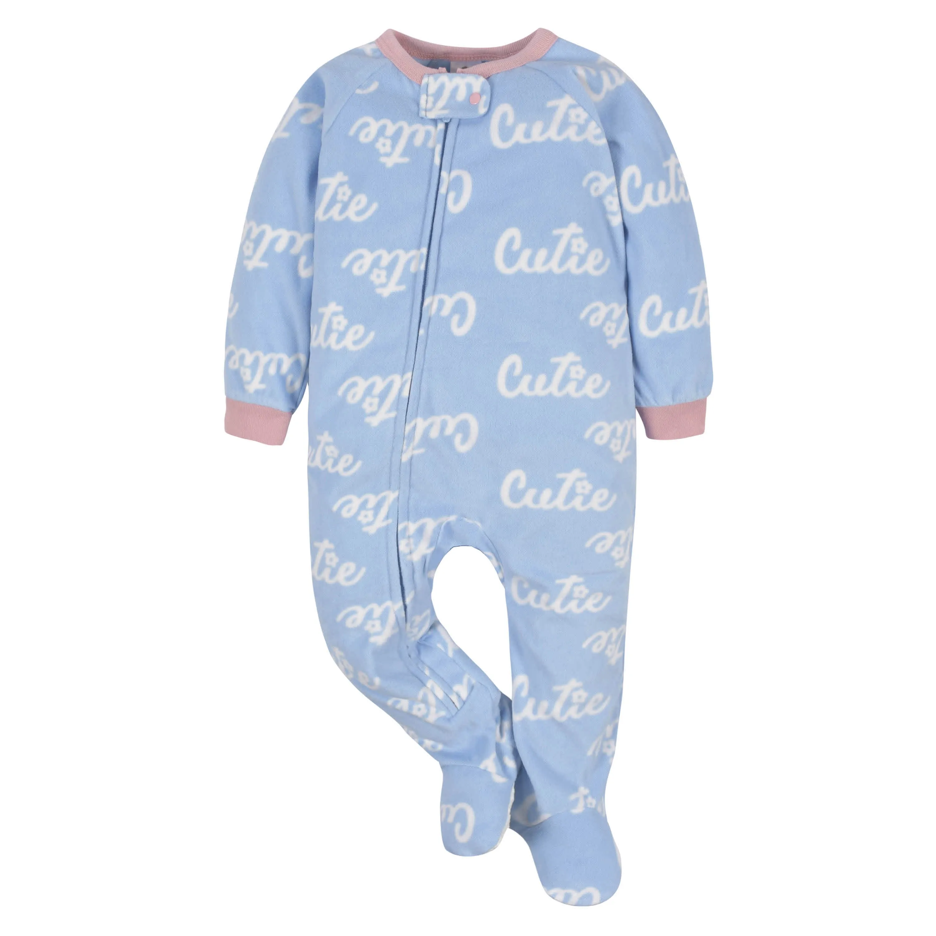 2-Pack Baby & Toddler Girls Blue Cutie Fleece Pajamas Gerber Childrenswea