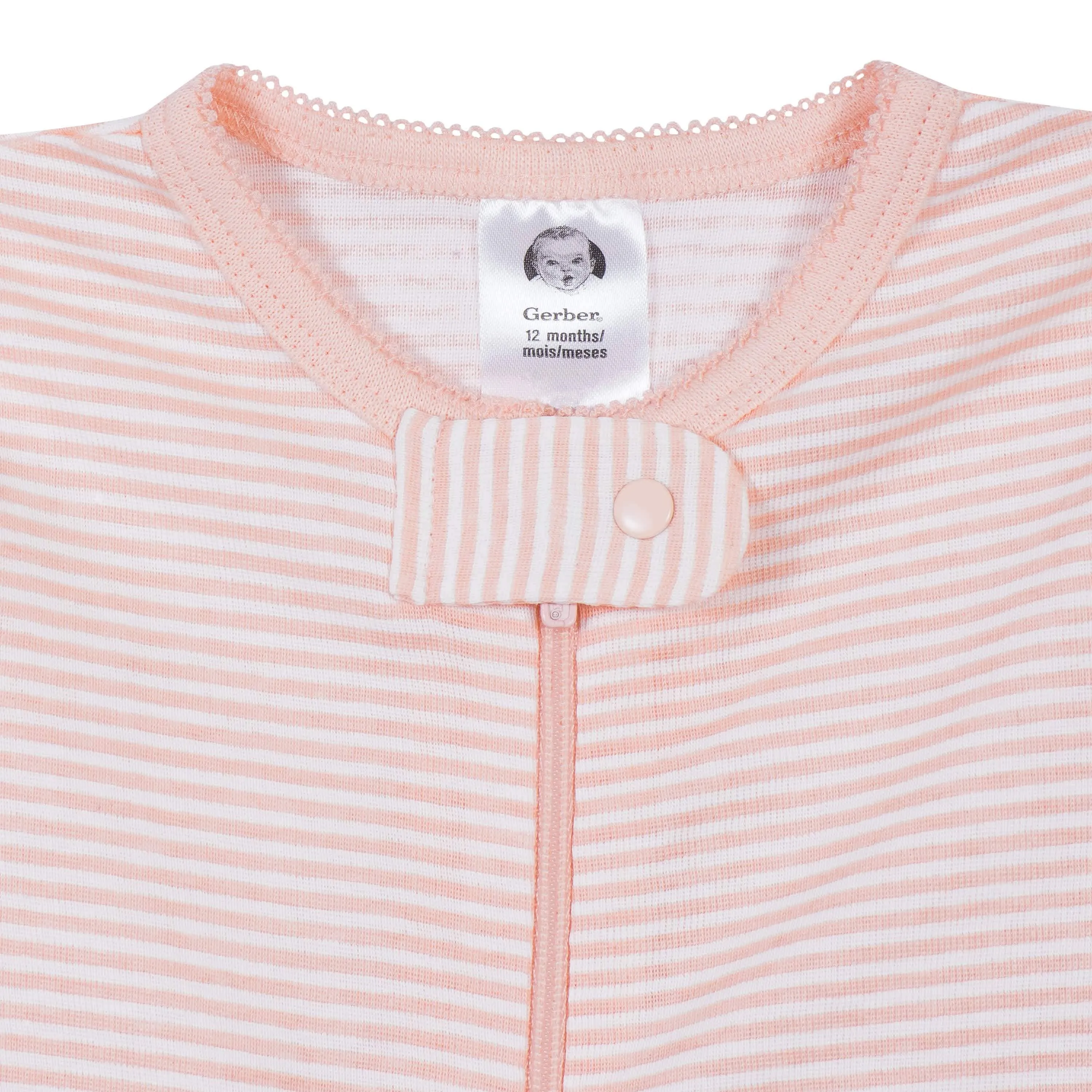 2-Pack Baby & Toddler Girls Love Snug Fit Footed Cotton Pajamas Gerber Childrenswea