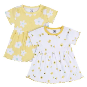 2-Pack Baby & Toddler Girls Picnic Day Dreams Short Sleeve Cotton Dresses Gerber Childrenswea