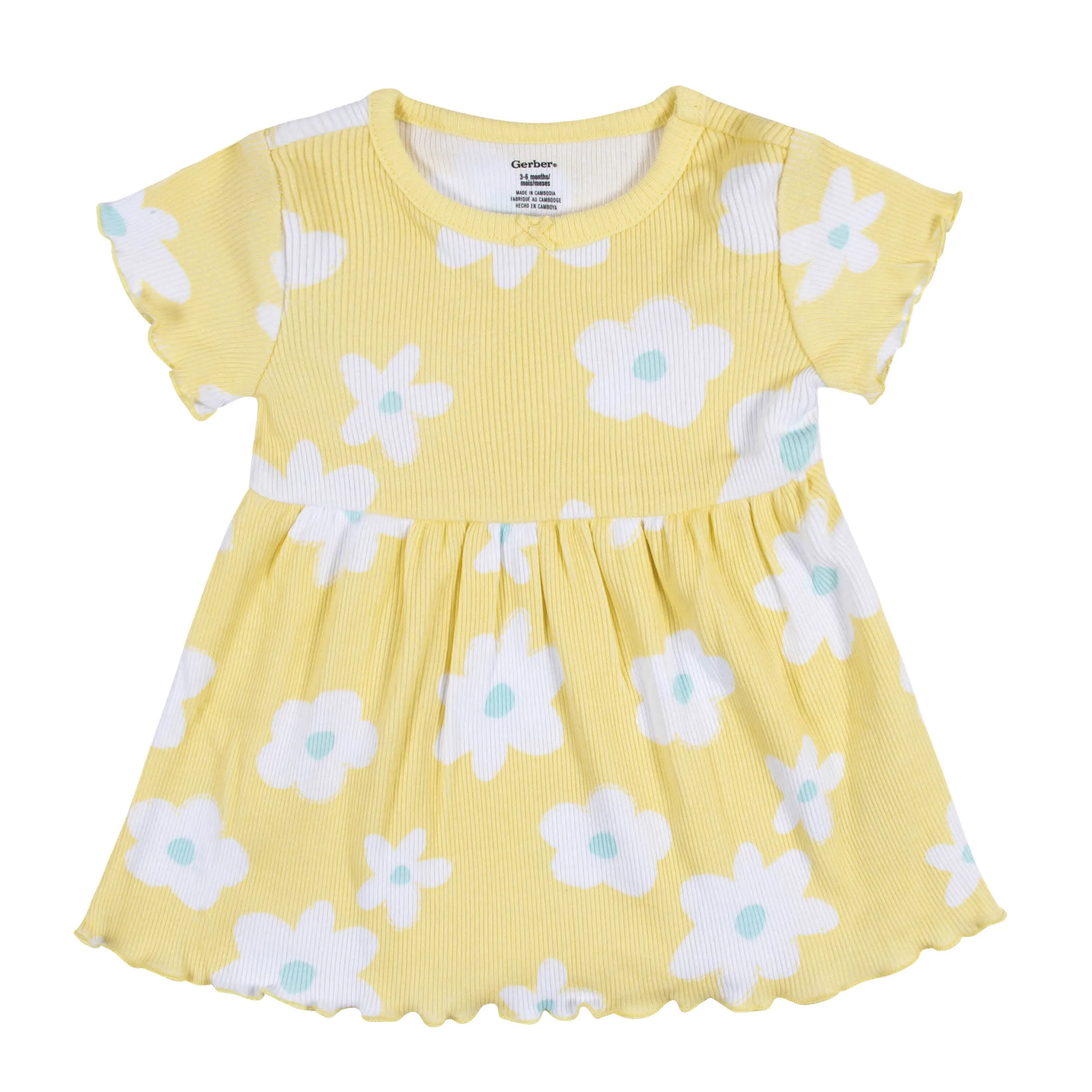 2-Pack Baby & Toddler Girls Picnic Day Dreams Short Sleeve Cotton Dresses Gerber Childrenswea