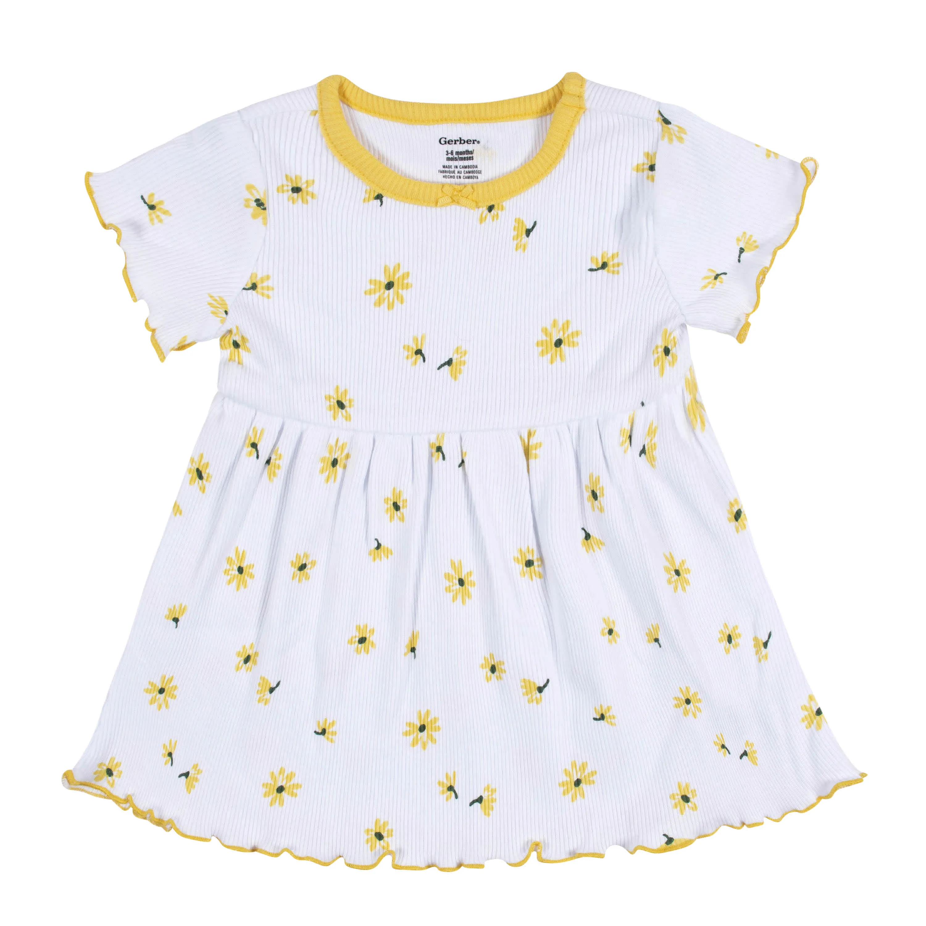 2-Pack Baby & Toddler Girls Picnic Day Dreams Short Sleeve Cotton Dresses Gerber Childrenswea