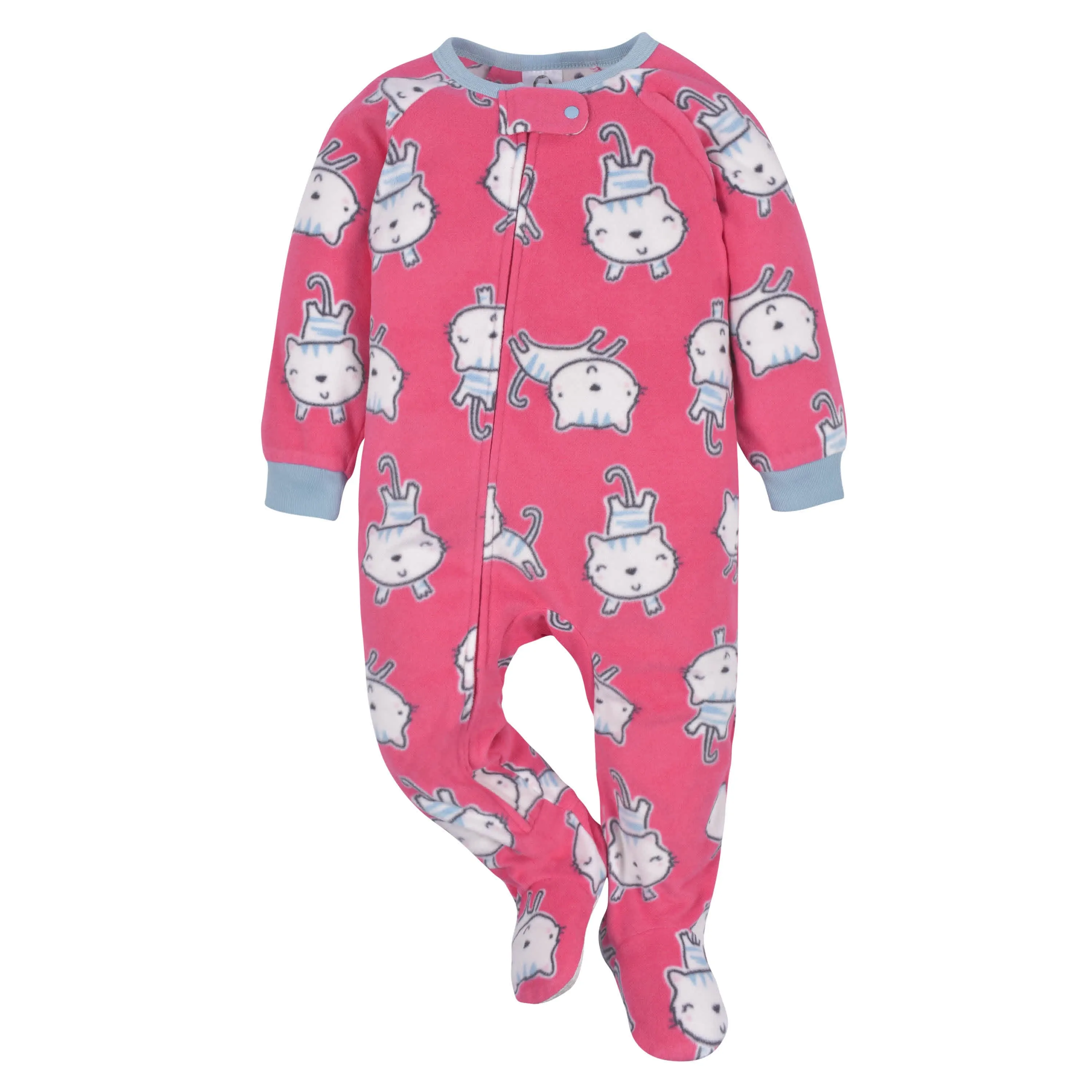 2-Pack Baby & Toddler Girls Pink Tigers Fleece Pajamas Gerber Childrenswea