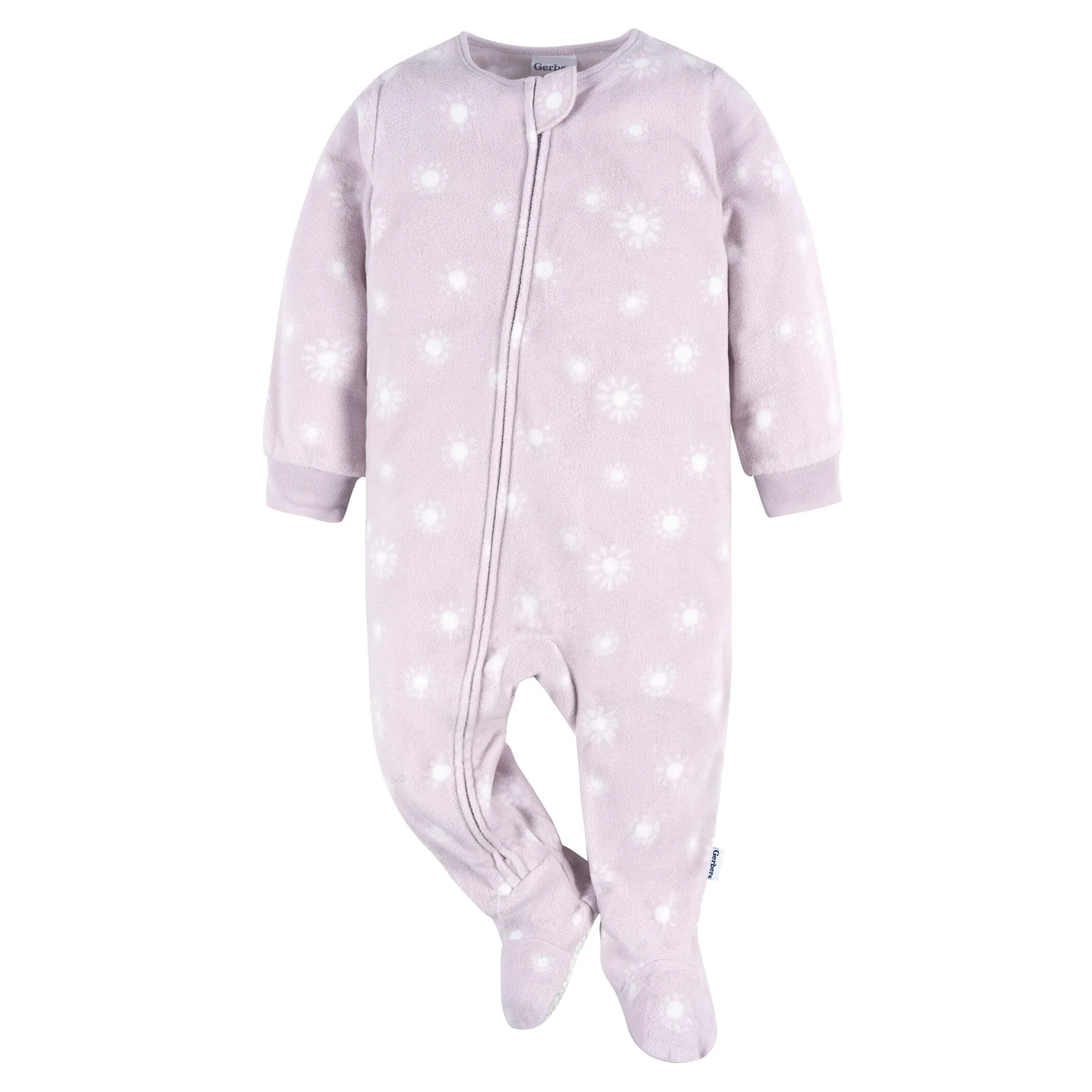 2-Pack Baby & Toddler Girls Purple Rainbows Fleece Pajamas Gerber Childrenswea