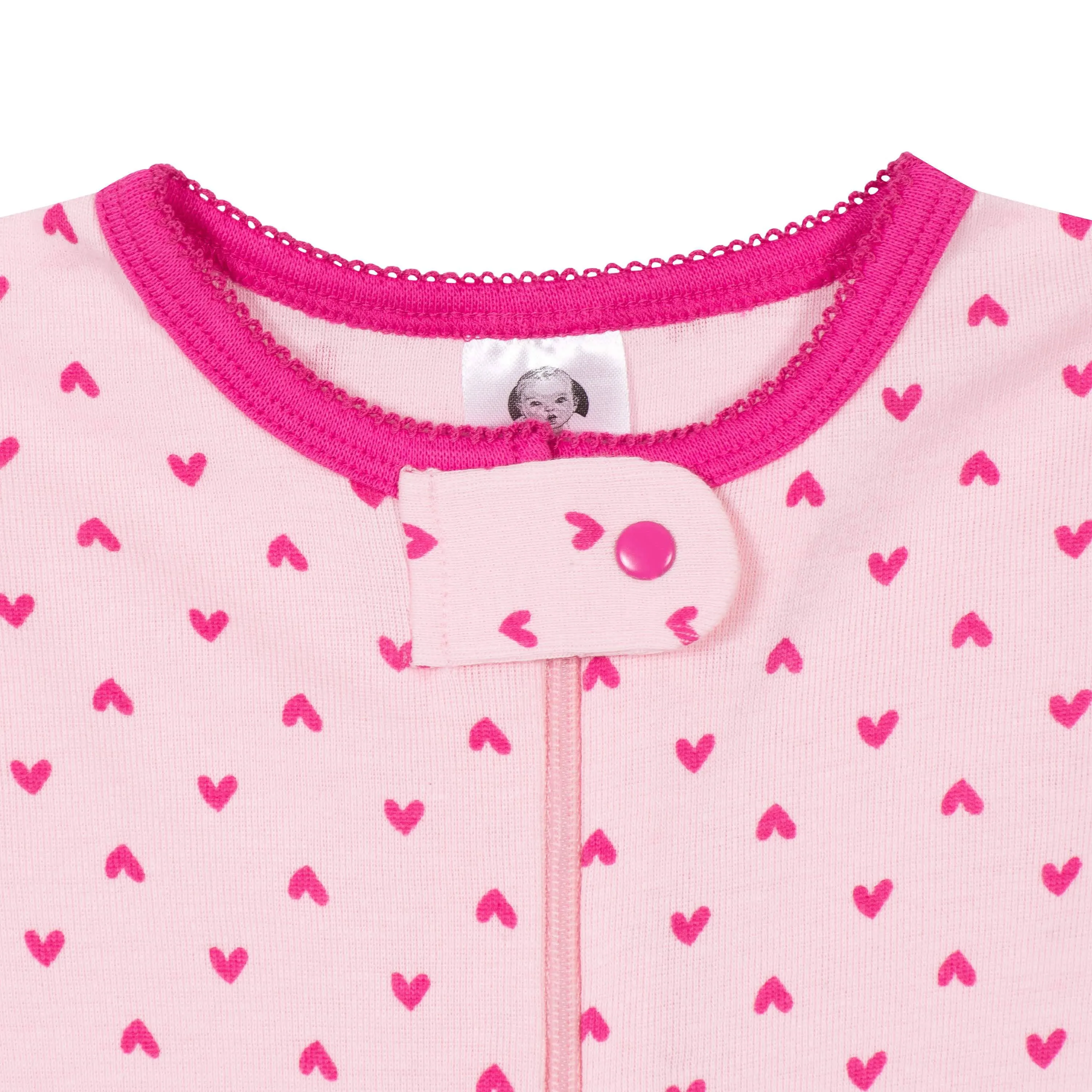 2-Pack Baby & Toddler Girls Rainbows Snug Fit Footed Cotton Pajamas Gerber Childrenswea