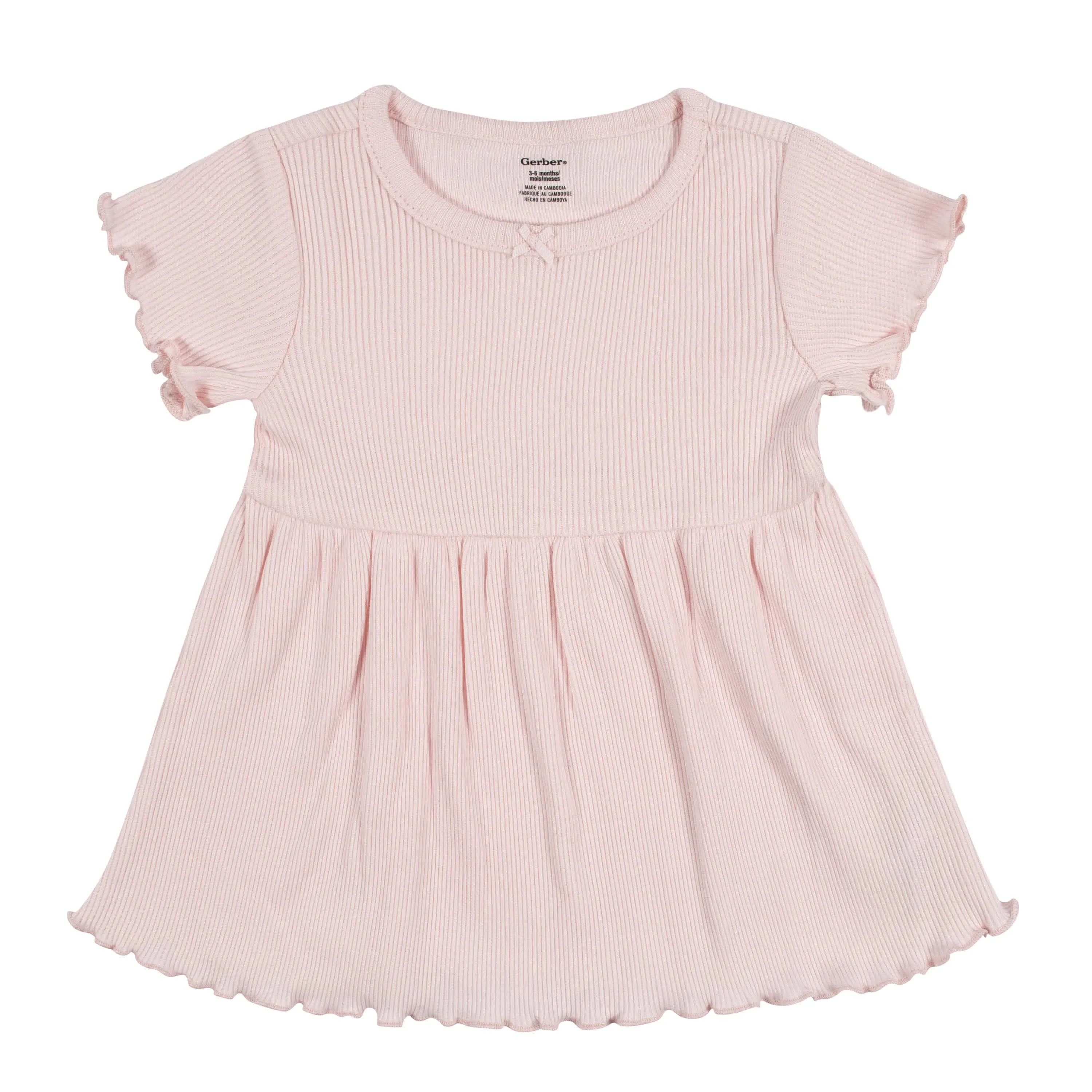 2-Pack Baby & Toddler Girls Sweet Florals Short Sleeve Cotton Dresses Gerber Childrenswea