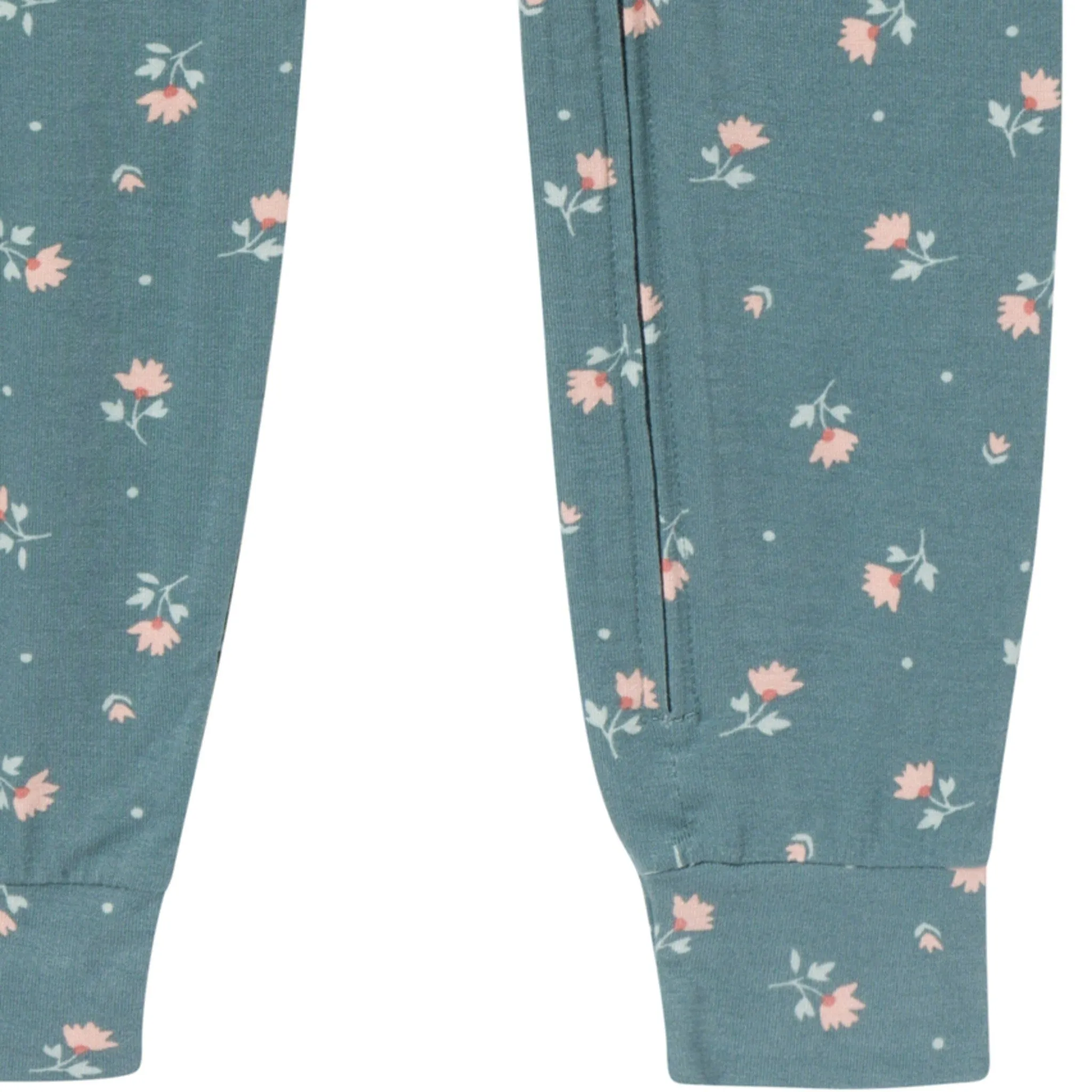 2-Pack Baby & Toddler Girls Teal Rose Snug Fitting Footless Pajamas Gerber Childrenswea