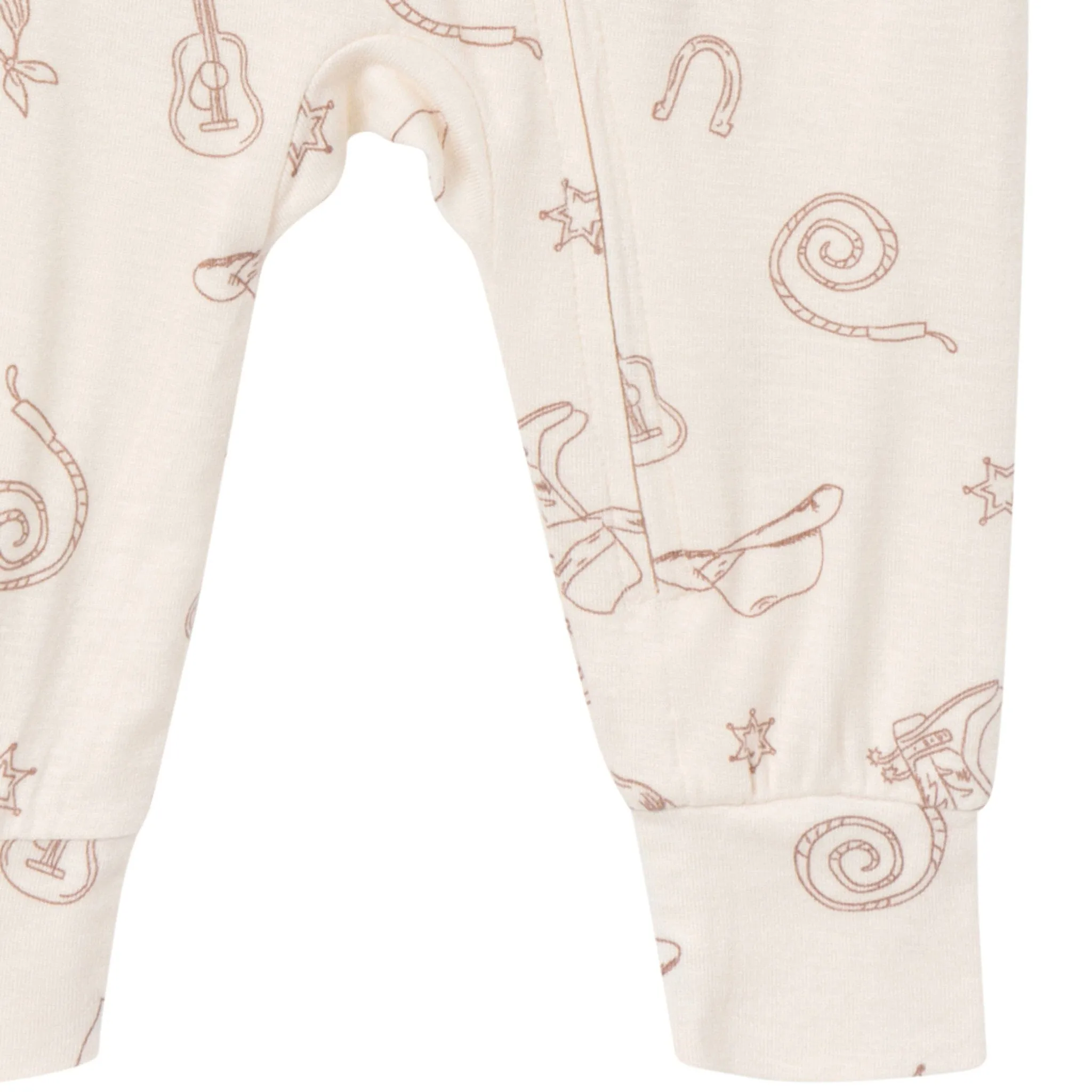 2-Pack Baby & Toddler Neutral Beige Cowboy Snug Fitting Footless Pajamas Gerber Childrenswea