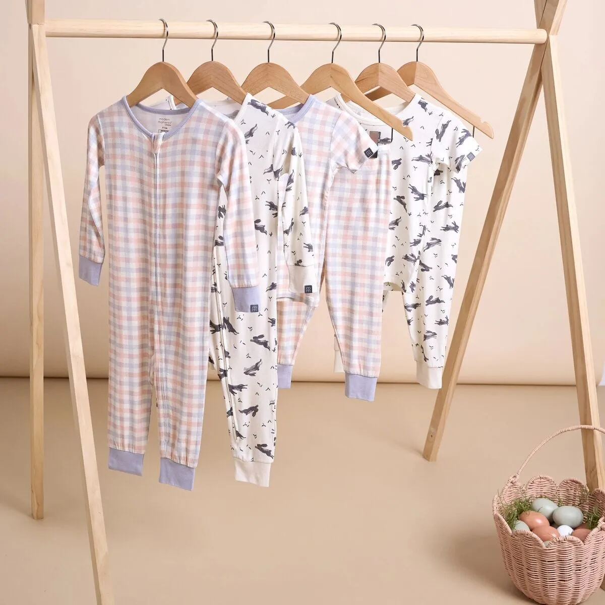 2-Pack Baby & Toddler Neutral Blue Plaid Snug Fitting Footless Pajamas Gerber Childrenswea