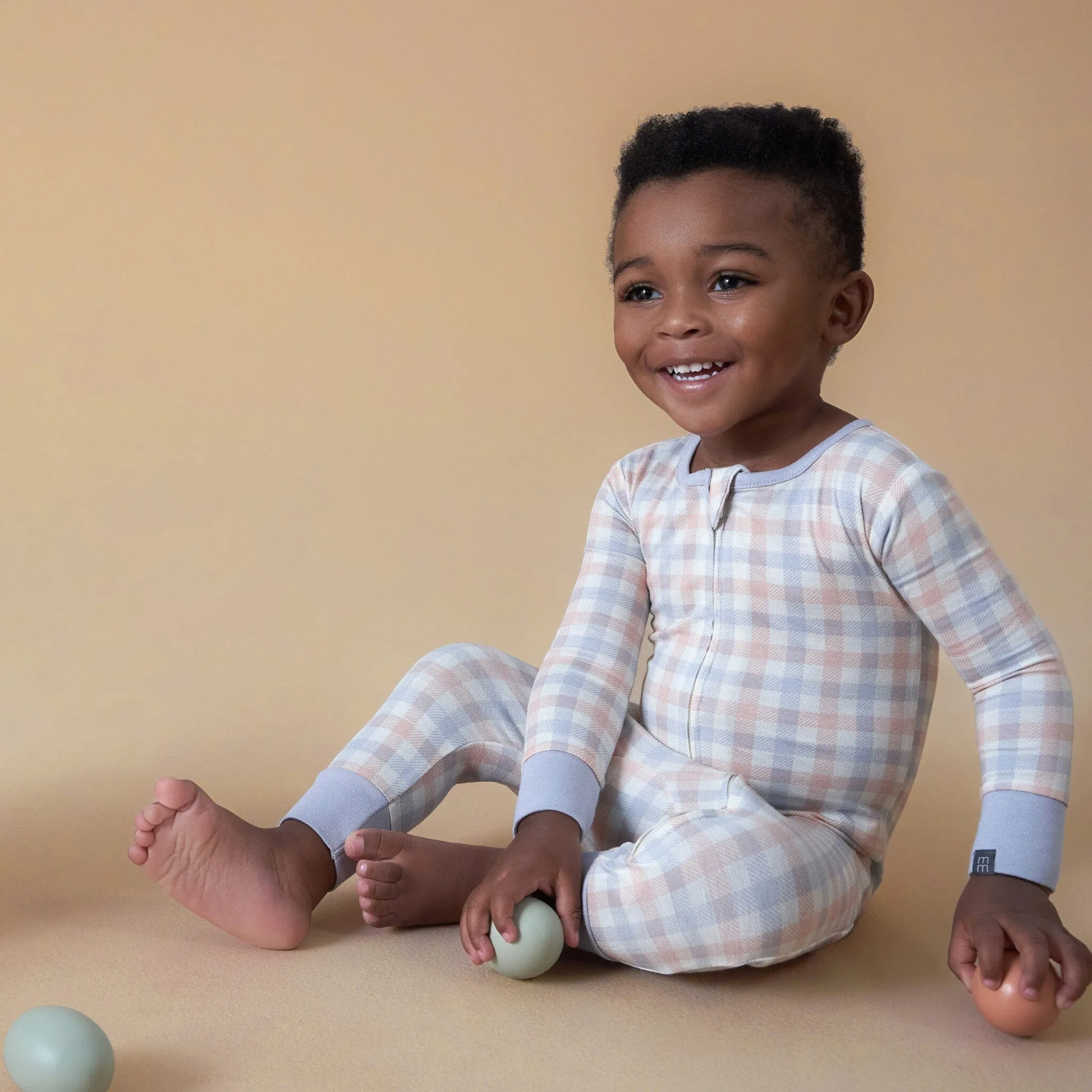 2-Pack Baby & Toddler Neutral Blue Plaid Snug Fitting Footless Pajamas Gerber Childrenswea