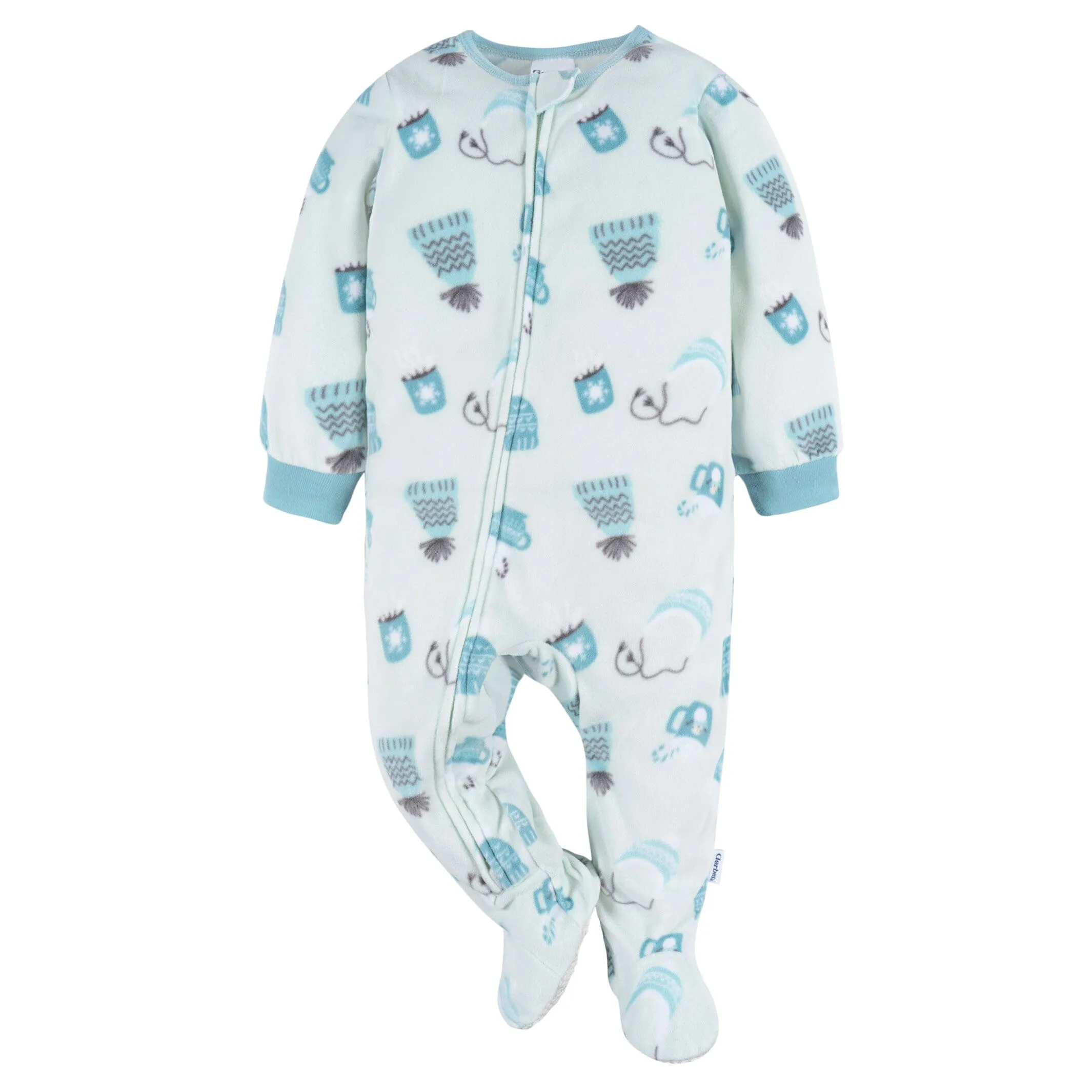 2-Pack Baby & Toddler Neutral Blue Winter Items Fleece Pajamas Gerber Childrenswea