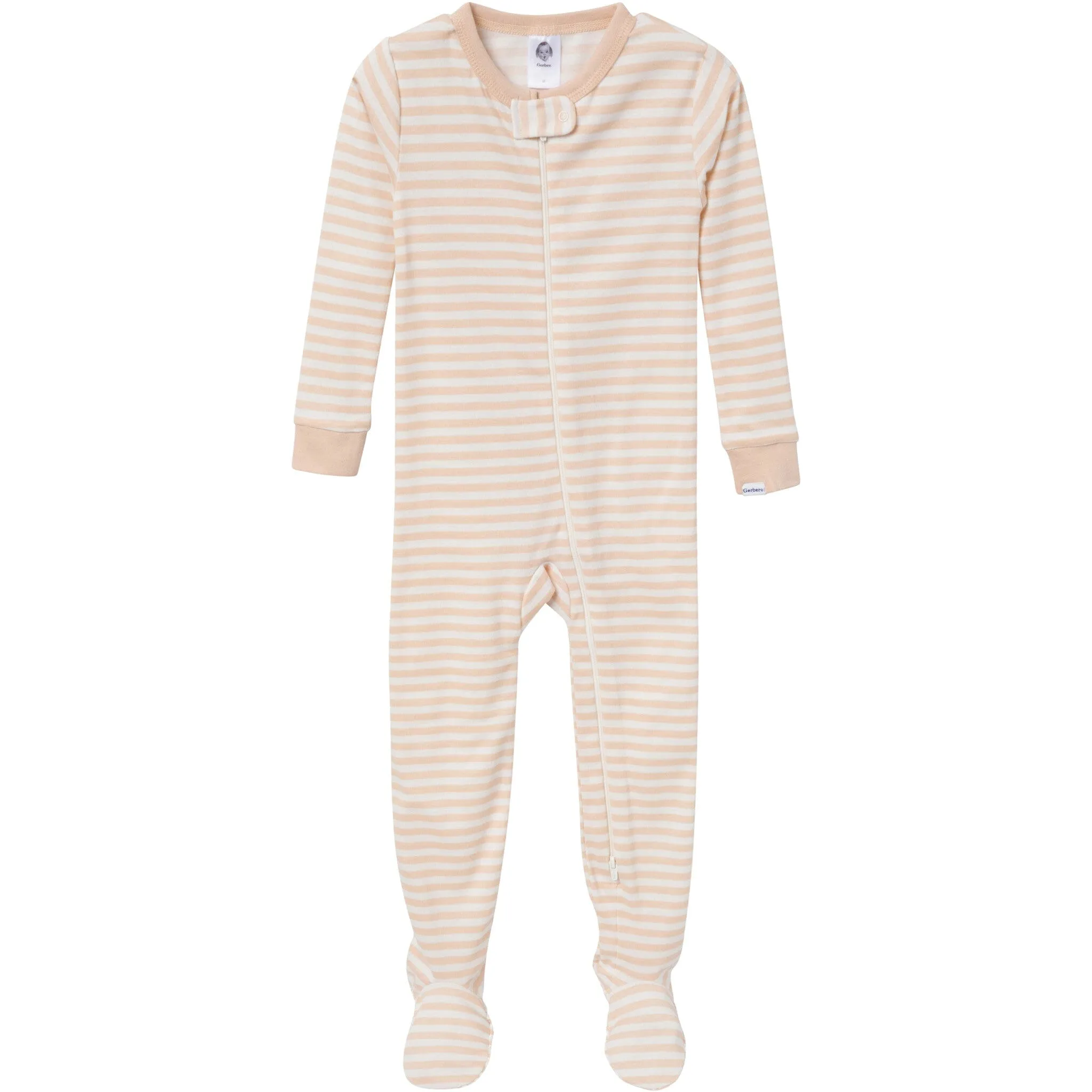 2-Pack Baby & Toddler Neutral Farm Snug Fit Footed Pajamas Gerber Childrenswea