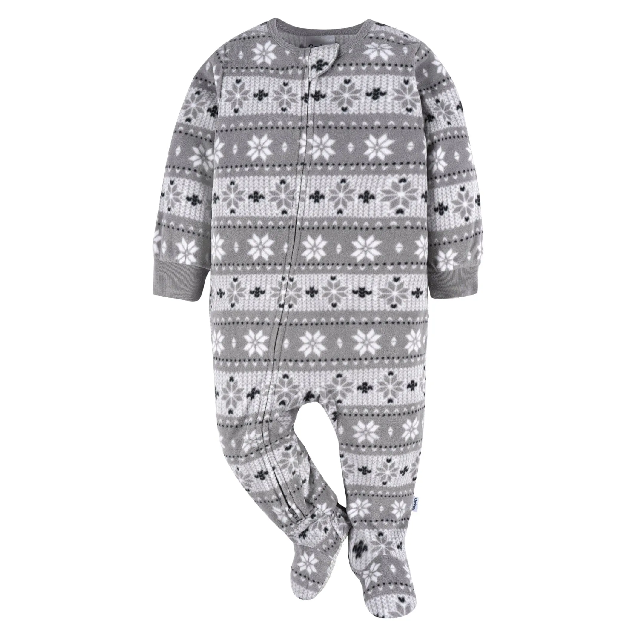 2-Pack Baby & Toddler Neutral Grey Fair Isle Fleece Pajamas Gerber Childrenswea
