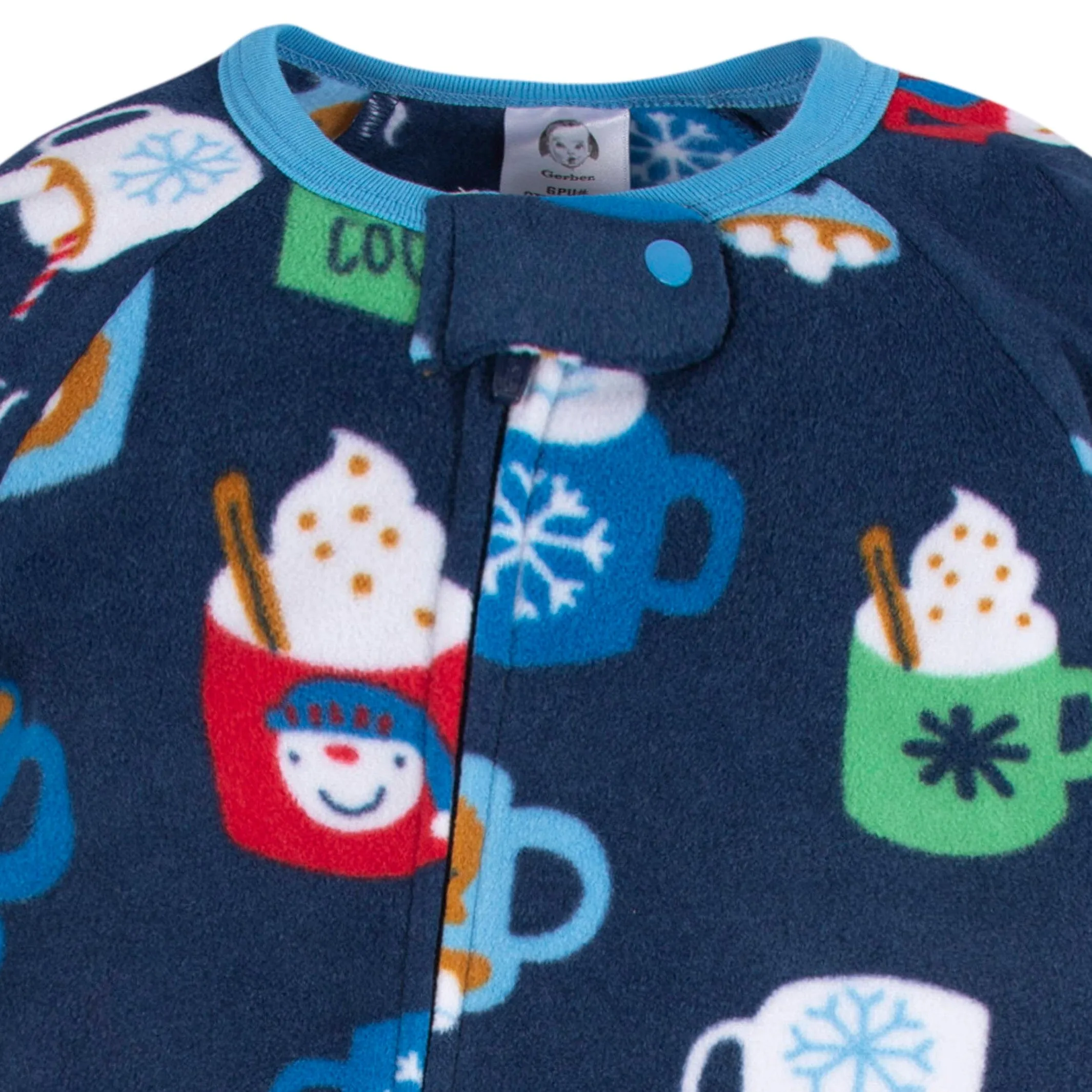 2-Pack Baby & Toddler Neutral Hot Chocolate Fleece Pajamas Gerber Childrenswea