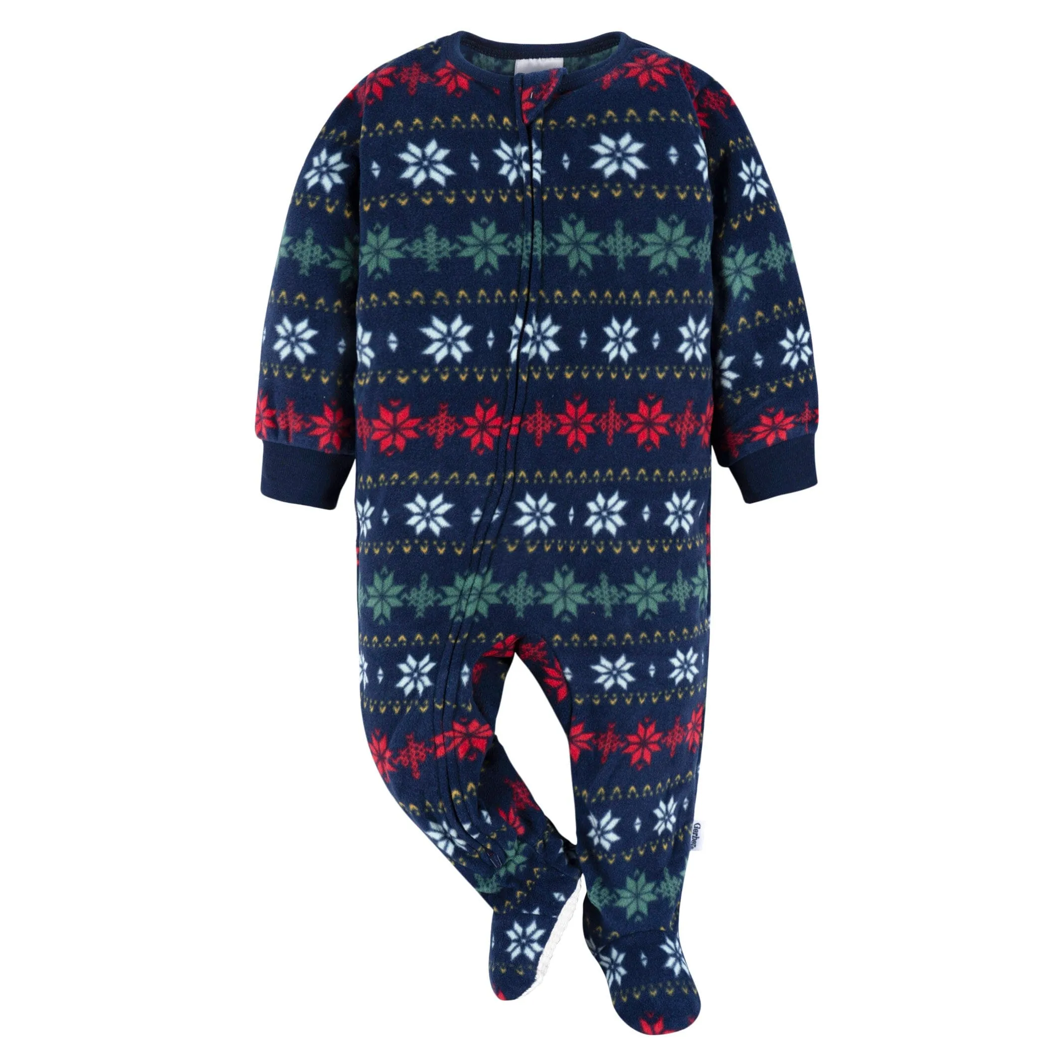 2-Pack Baby & Toddler Neutral Multi Fair Isle Fleece Pajamas Gerber Childrenswea