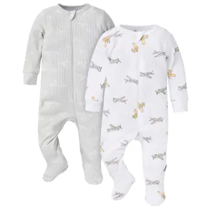 2-Pack Baby Boys Airplanes Sleep 'N Plays Gerber Childrenswea