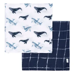 2-Pack Baby Boys Coastal Calm Muslin Blankets Gerber Childrenswea