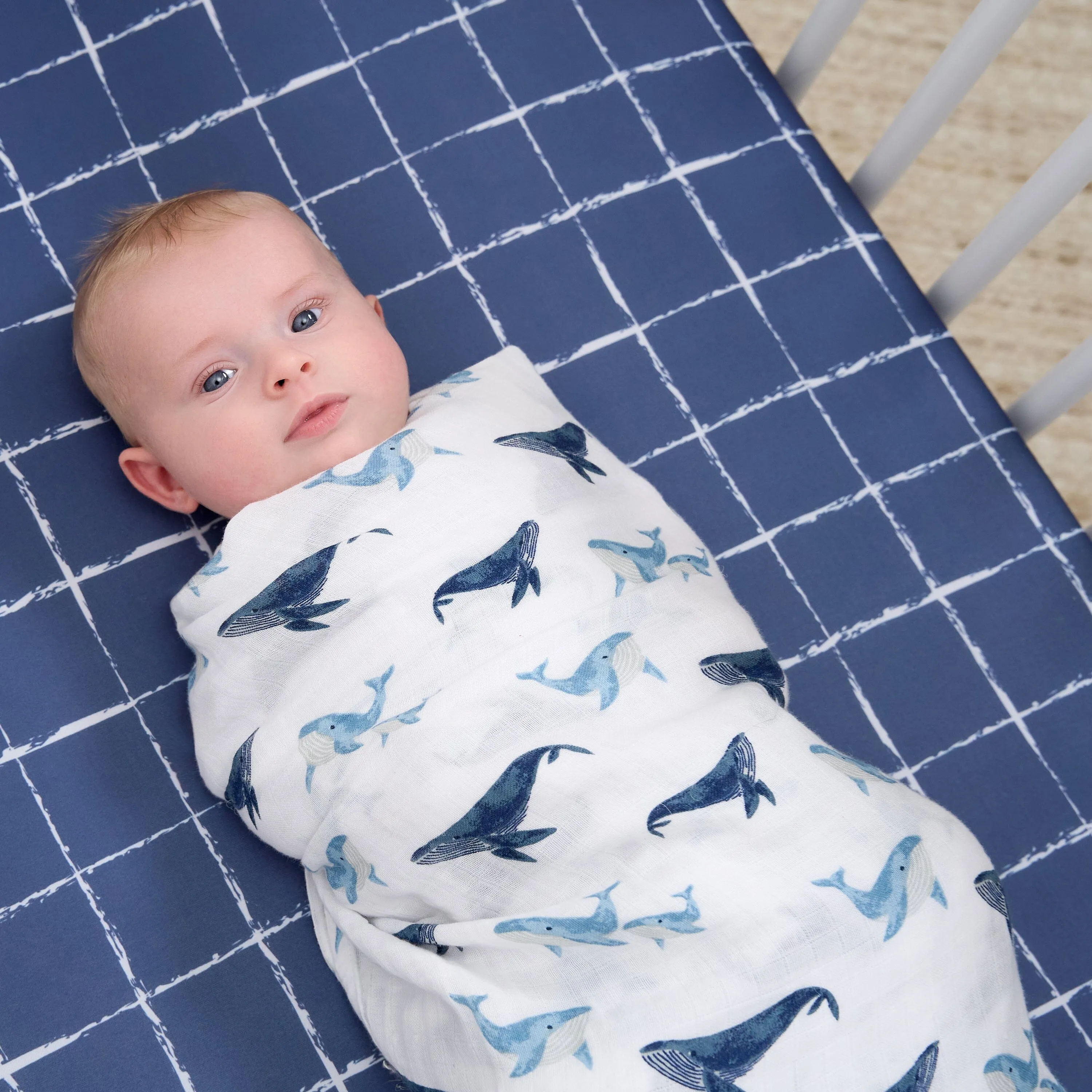 2-Pack Baby Boys Coastal Calm Muslin Blankets Gerber Childrenswea
