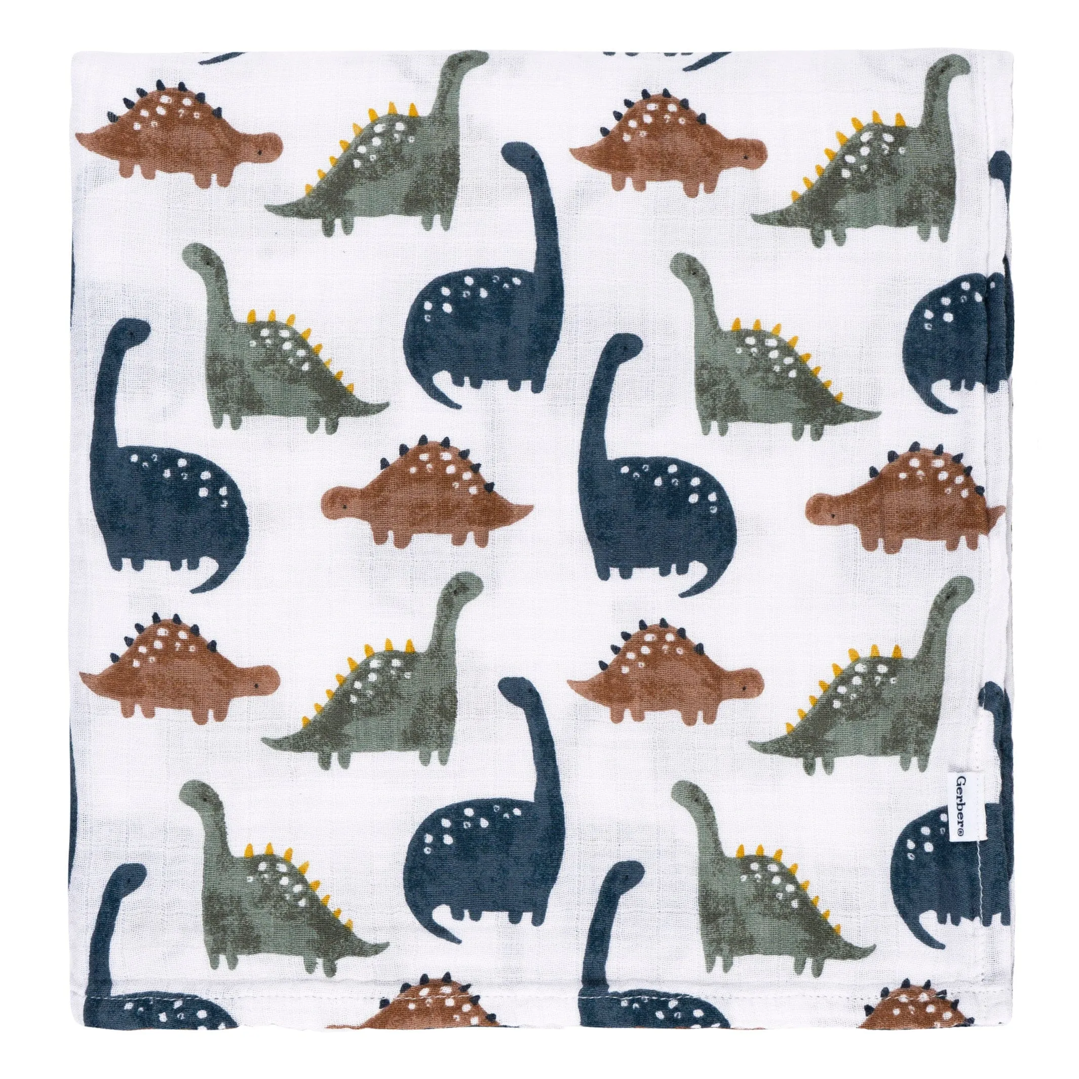 2-Pack Baby Boys Dino Time Muslin Blankets Gerber Childrenswea