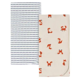 2-Pack Baby Boys Fox Flannel Blankets Gerber Childrenswea