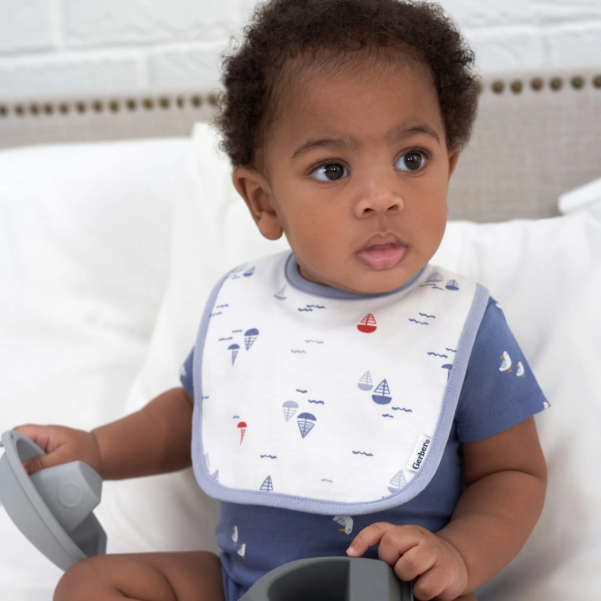 2-Pack Baby Boys Little Lighthouse Dribbler Bibs Gerber Childrenswea