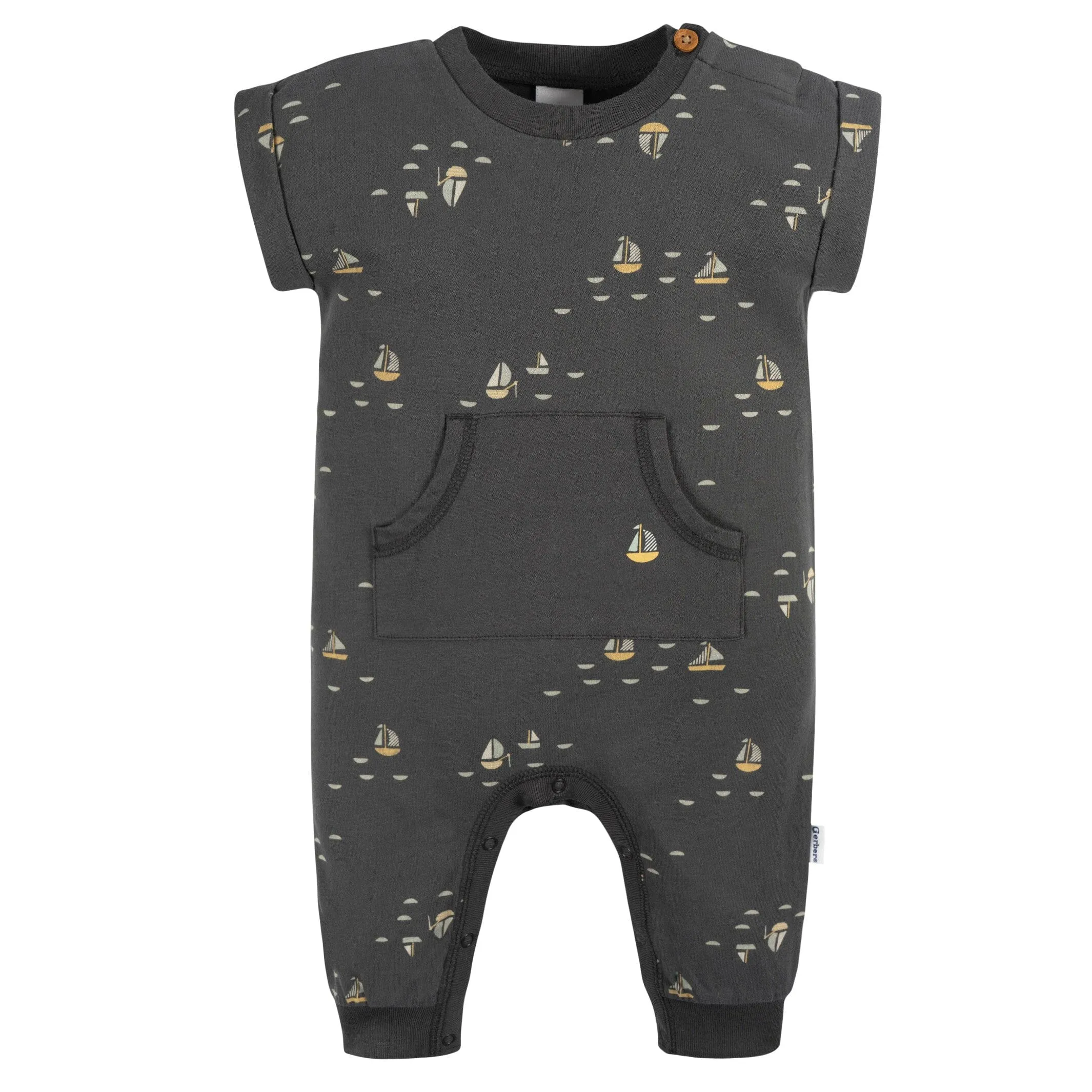 2-Pack Baby Boys Nautical Rompers Gerber Childrenswea