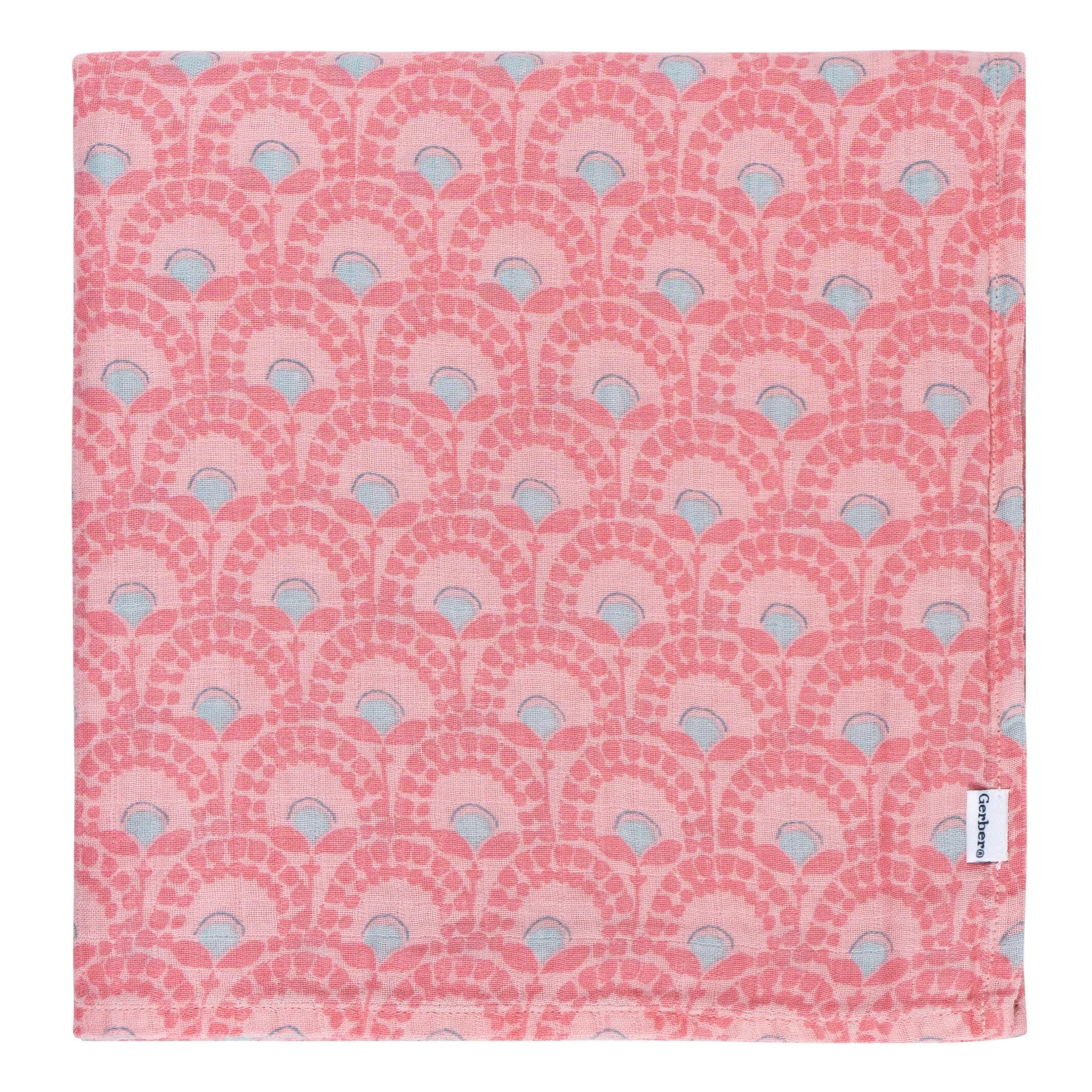 2-Pack Baby Girls Animal Geo Muslin Blankets Gerber Childrenswea