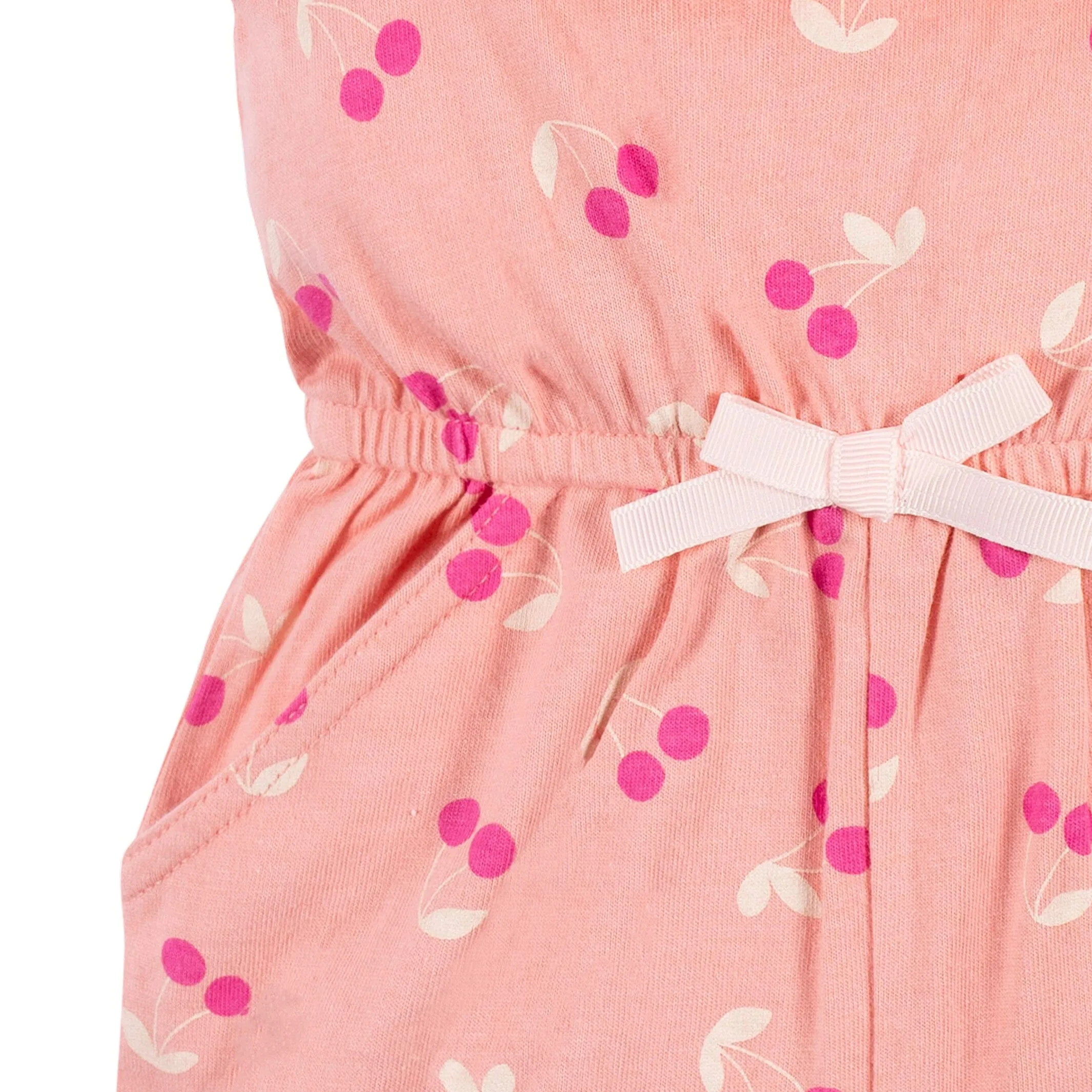 2-Pack Baby Girls Cherry Blossom Tank Rompers Gerber Childrenswea