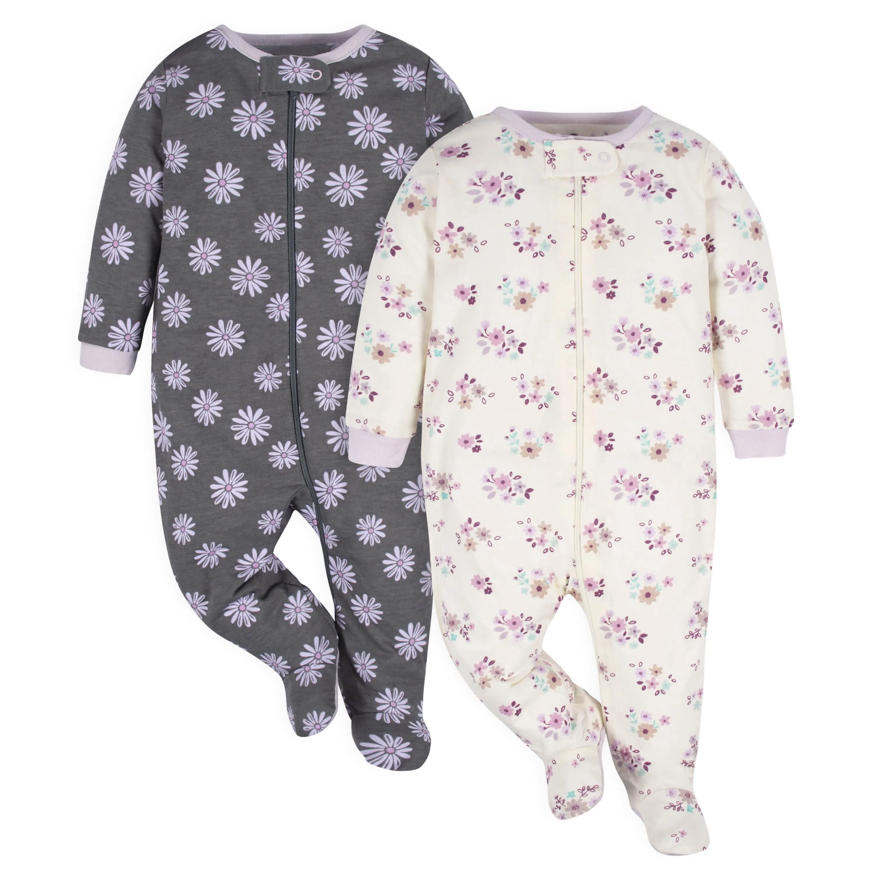 2-Pack Baby Girls Lavender Garden Sleep 'N Plays Gerber Childrenswea