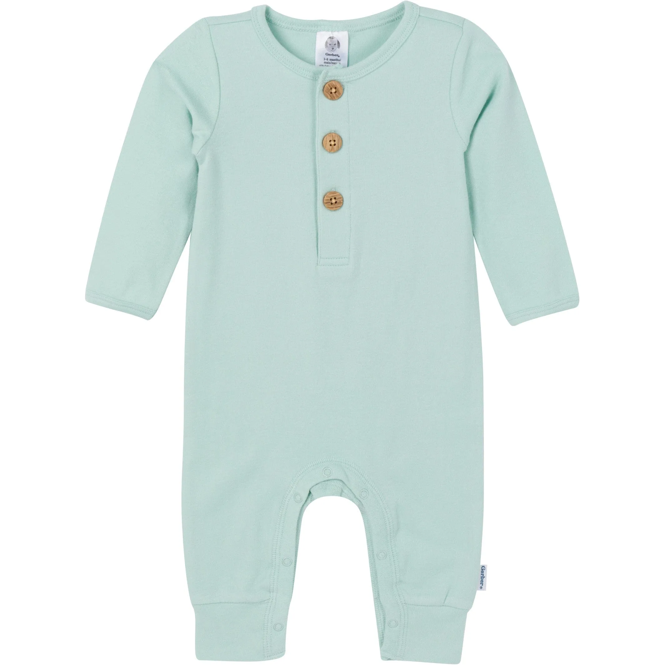 2-Pack Baby Girls Pink Plaid & Green Rompers Gerber Childrenswea