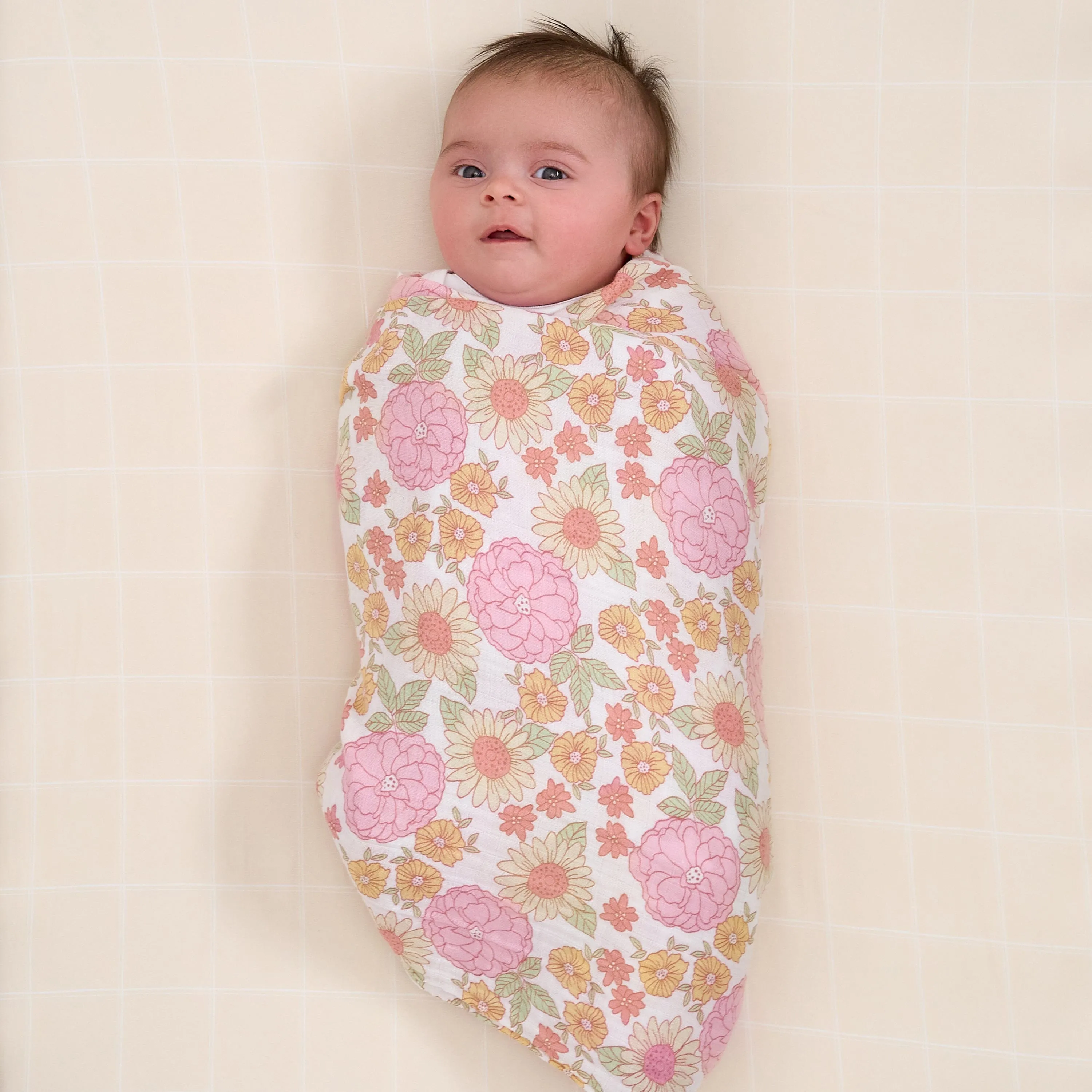 2-Pack Baby Girls Retro Floral Muslin Blankets Gerber Childrenswea