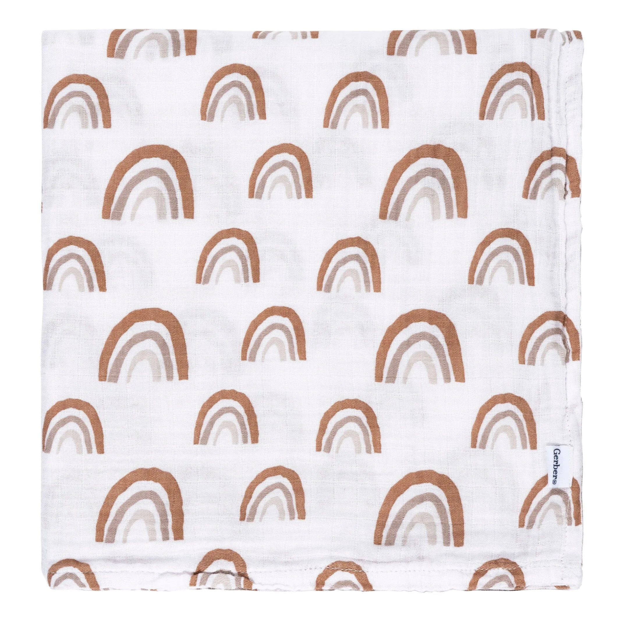2-Pack Baby Neutral Boho Rainbow Muslin Blankets Gerber Childrenswea