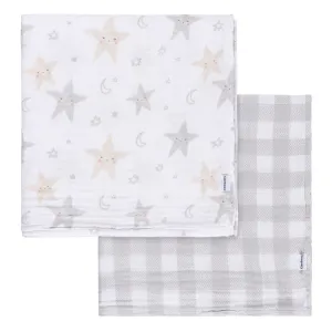 2-Pack Baby Neutral Celestial Muslin Blankets Gerber Childrenswea