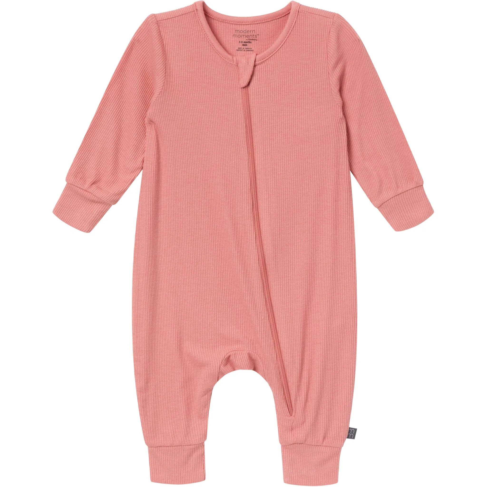 2-Pack Baby Neutral Pasta Dinner Zip Front Rompers Gerber Childrenswea