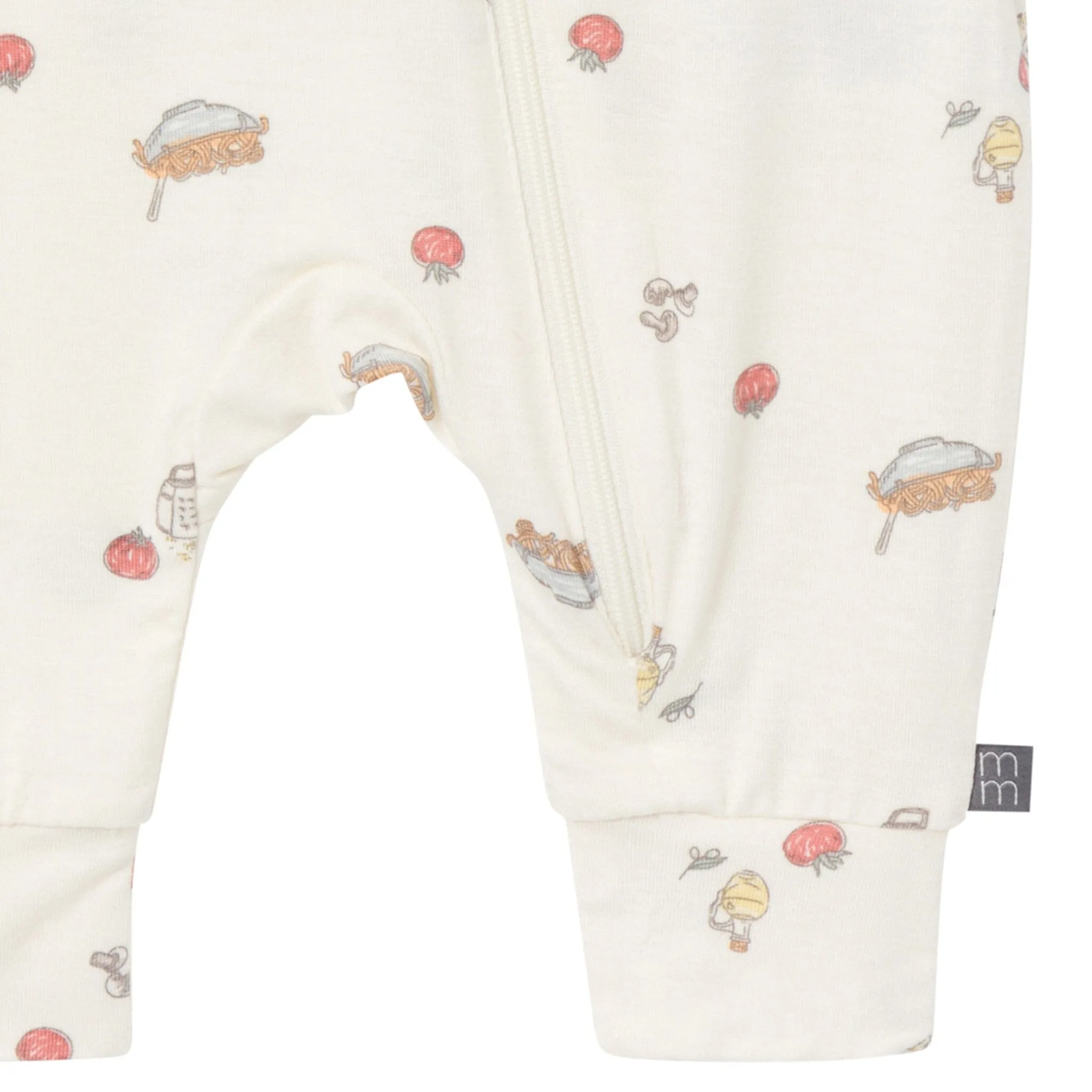 2-Pack Baby Neutral Pasta Dinner Zip Front Rompers Gerber Childrenswea