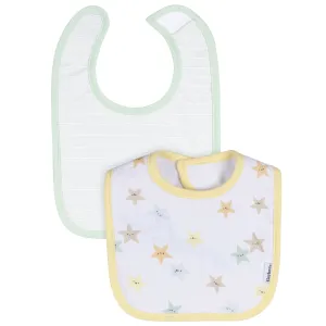 2-Pack Baby Neutral Starry Smiles Dribbler Bibs Gerber Childrenswea