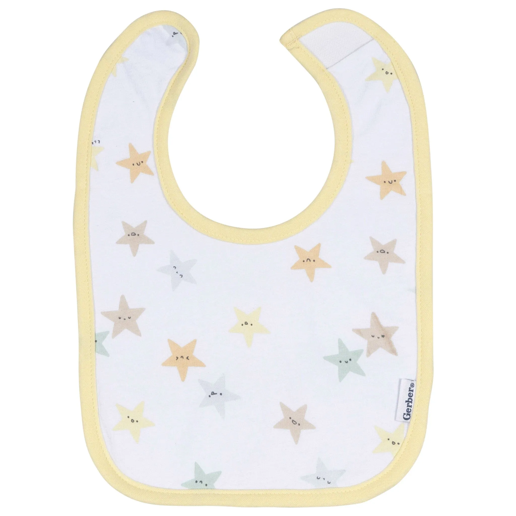 2-Pack Baby Neutral Starry Smiles Dribbler Bibs Gerber Childrenswea