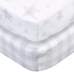 2-Pack Neutral Celestial Crib Sheets Gerber Childrenswea