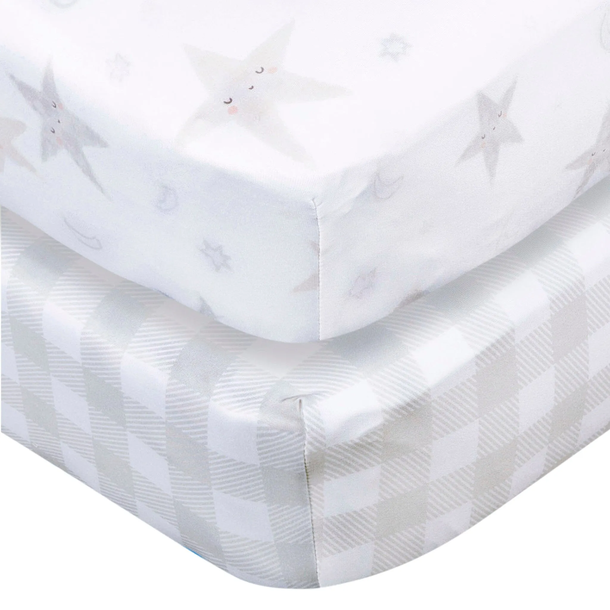 2-Pack Neutral Celestial Crib Sheets Gerber Childrenswea