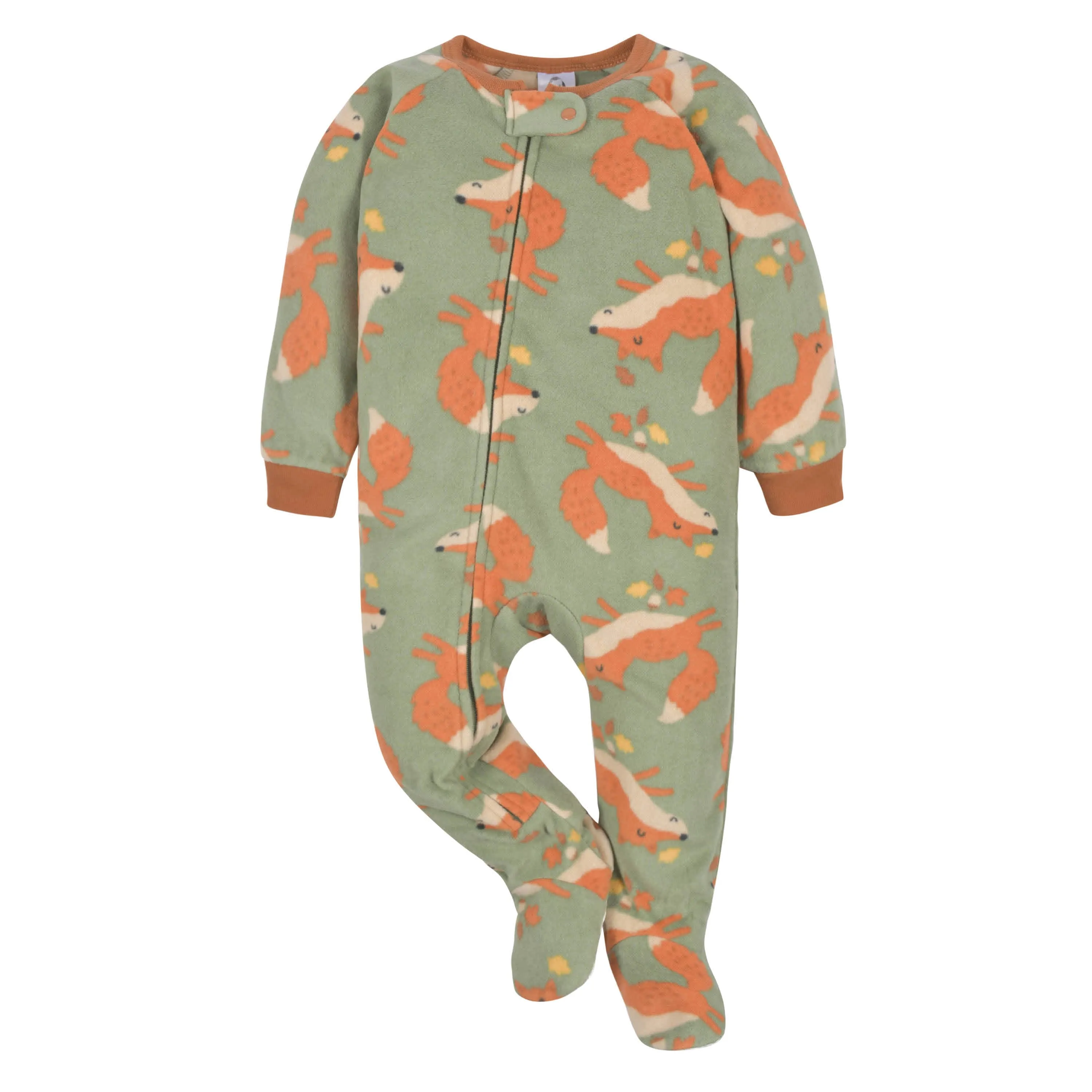 2-Pack Toddler Boys Green Fox Fleece Pajamas, 5T Gerber Childrenswea